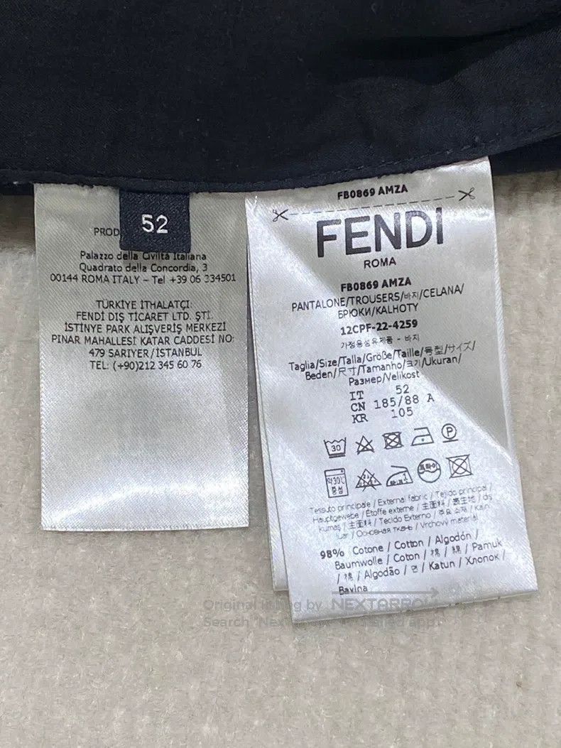 Fendi Fendi Black zippered pocket long pants Size US 36 / EU 52 - 8 Thumbnail
