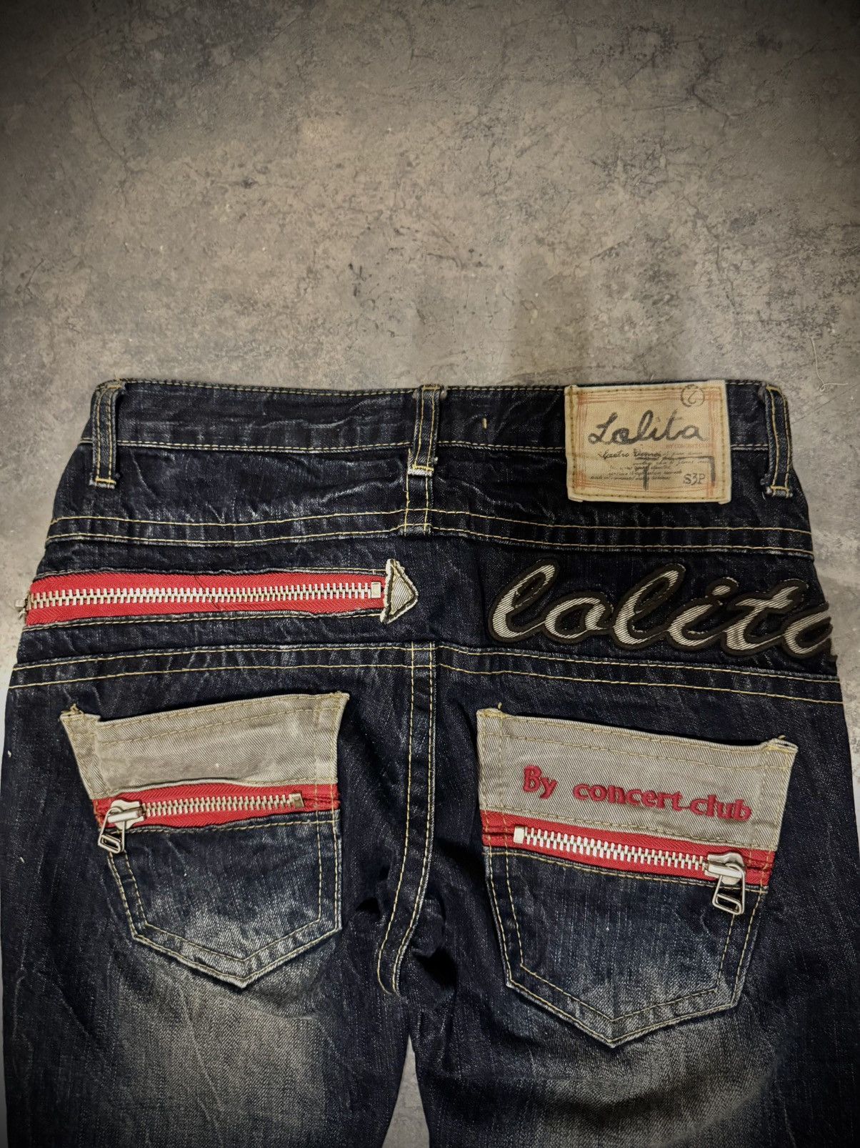 Japanese Brand Rare Lolita Vintage Straight Jeans Size US 29 - 4 Thumbnail