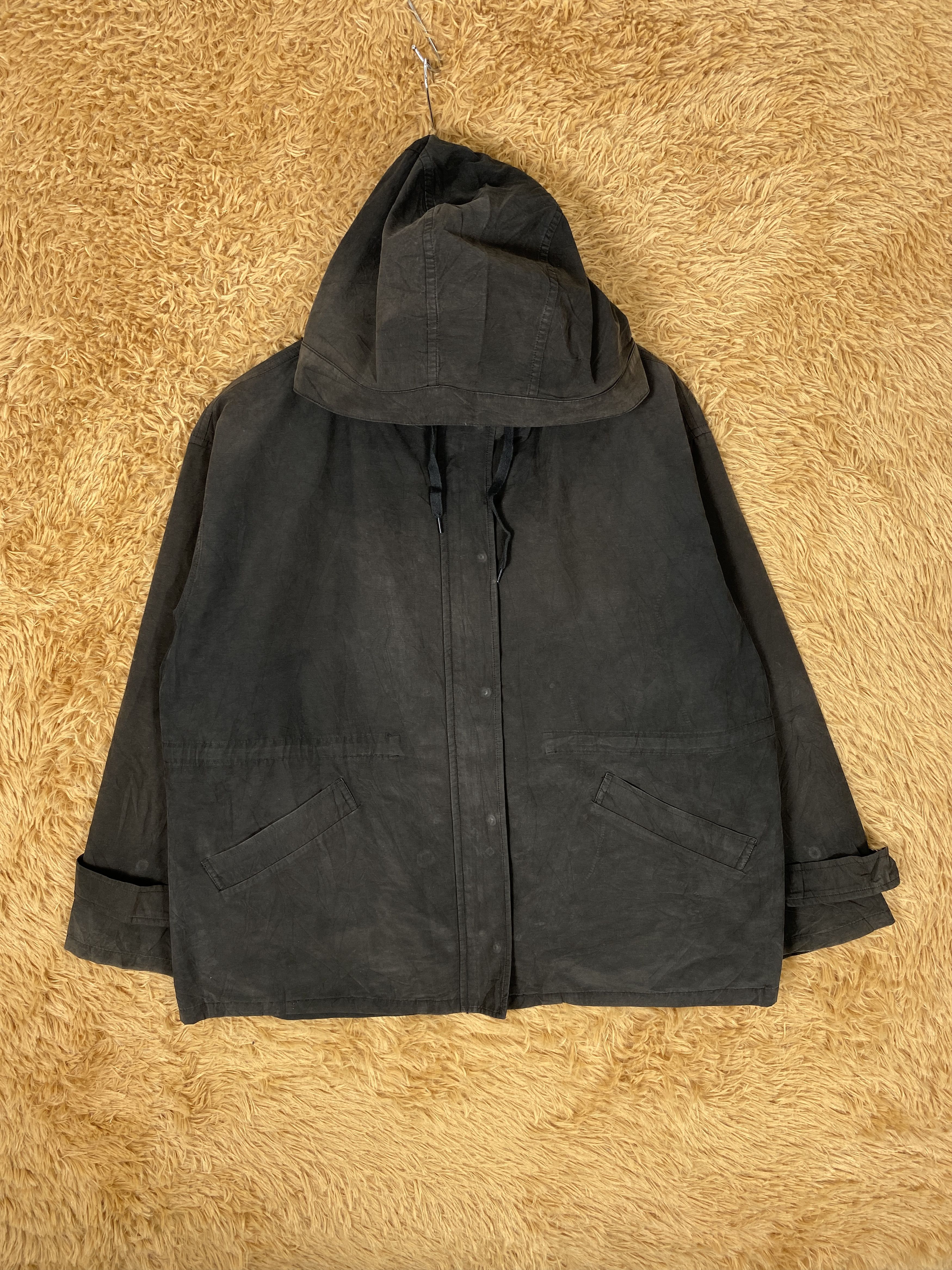 image of Vintage My Standard Hoodie Jacket in Black, Men's (Size Medium)