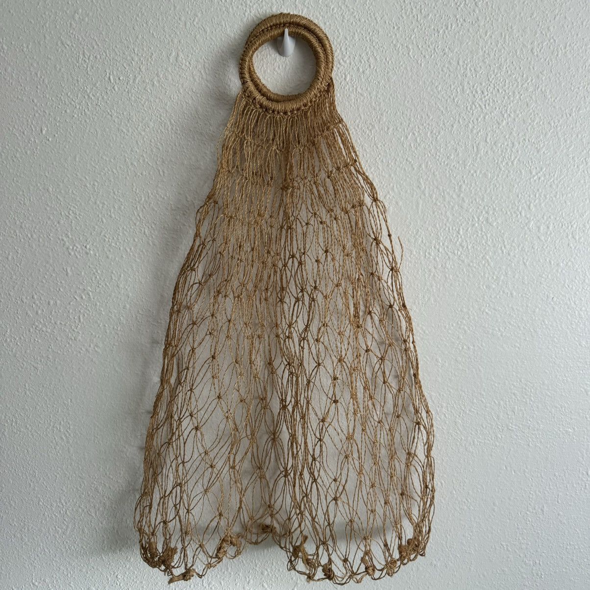 Vintage Vintage 90s Handmade Straw Farmers Market Large Tote Bag Size ONE SIZE - 7 Thumbnail
