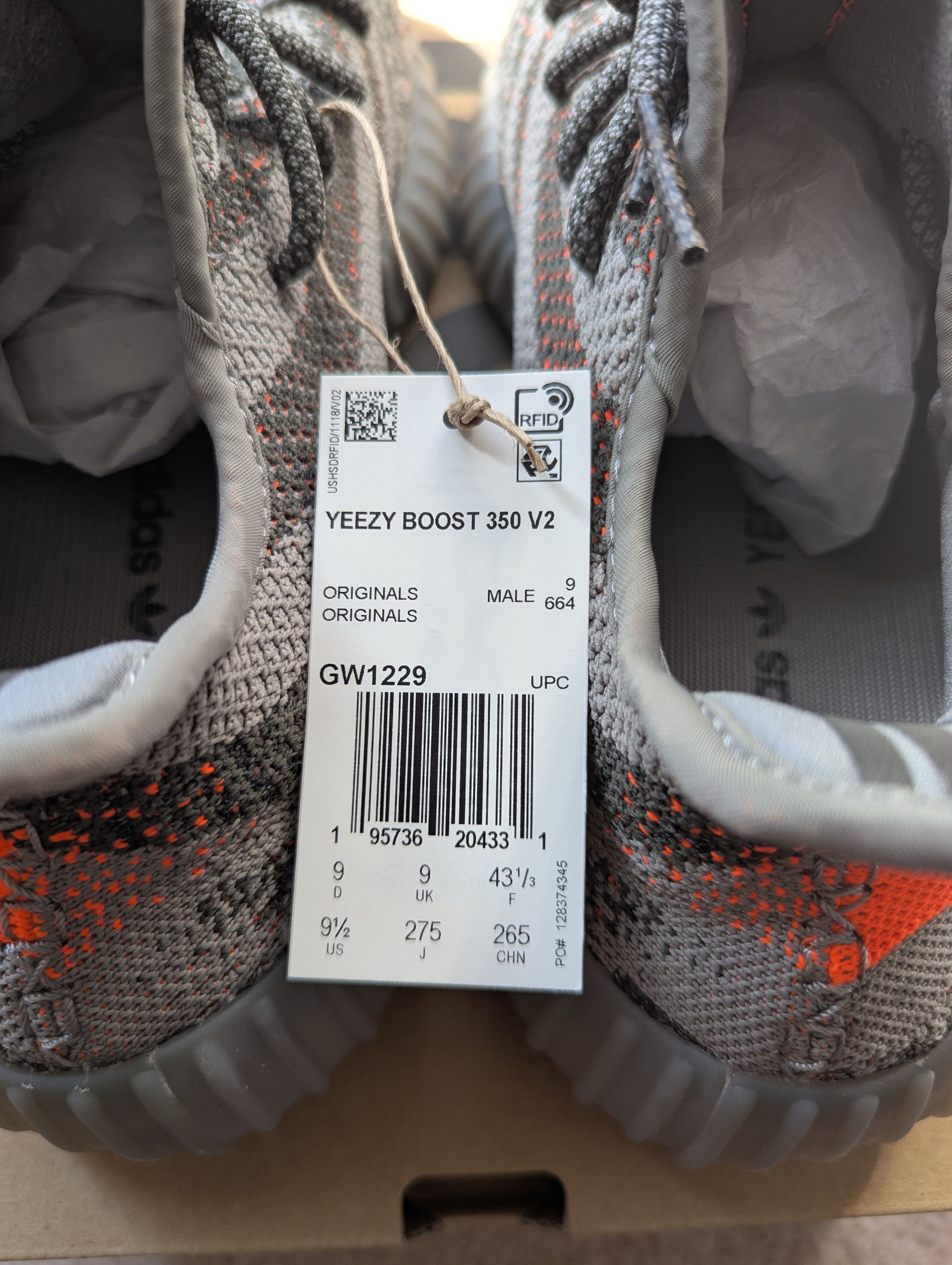 Adidas Adidas Yeezy Boost 350 V2 'Beluga Reflective' Size US 9.5 / EU 42-43 - 4 Thumbnail