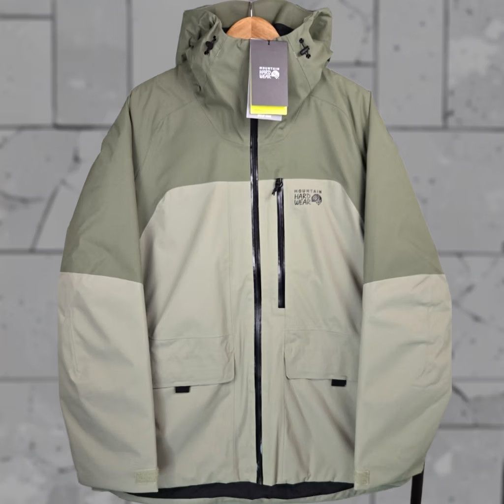 Mountain Hardwear Mountain Hardwear Mens Jacket Insulated Waterproof Hooded Winter Ski Coat Green Large Size US L / EU 52-54 / 3 - 1 Thumbnail