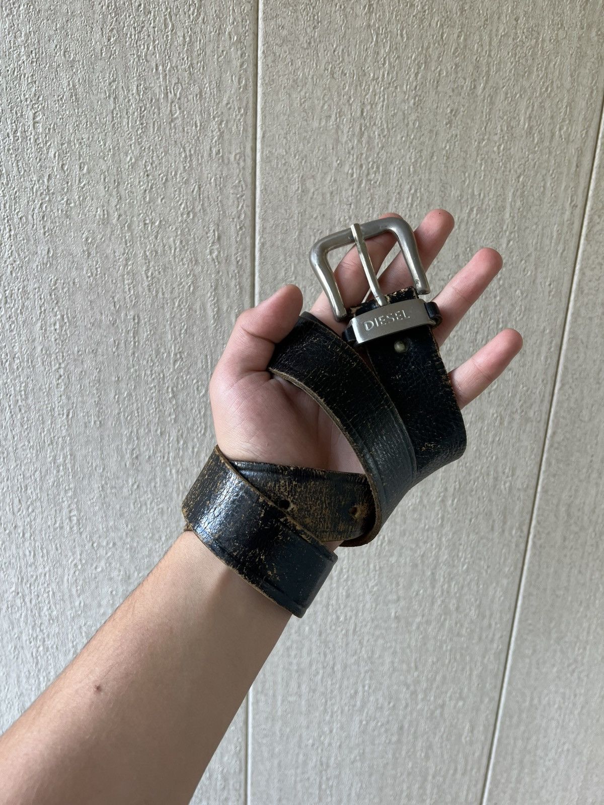 Diesel Diesel Belt Leather Black Vintage Size ONE SIZE - 1 Thumbnail