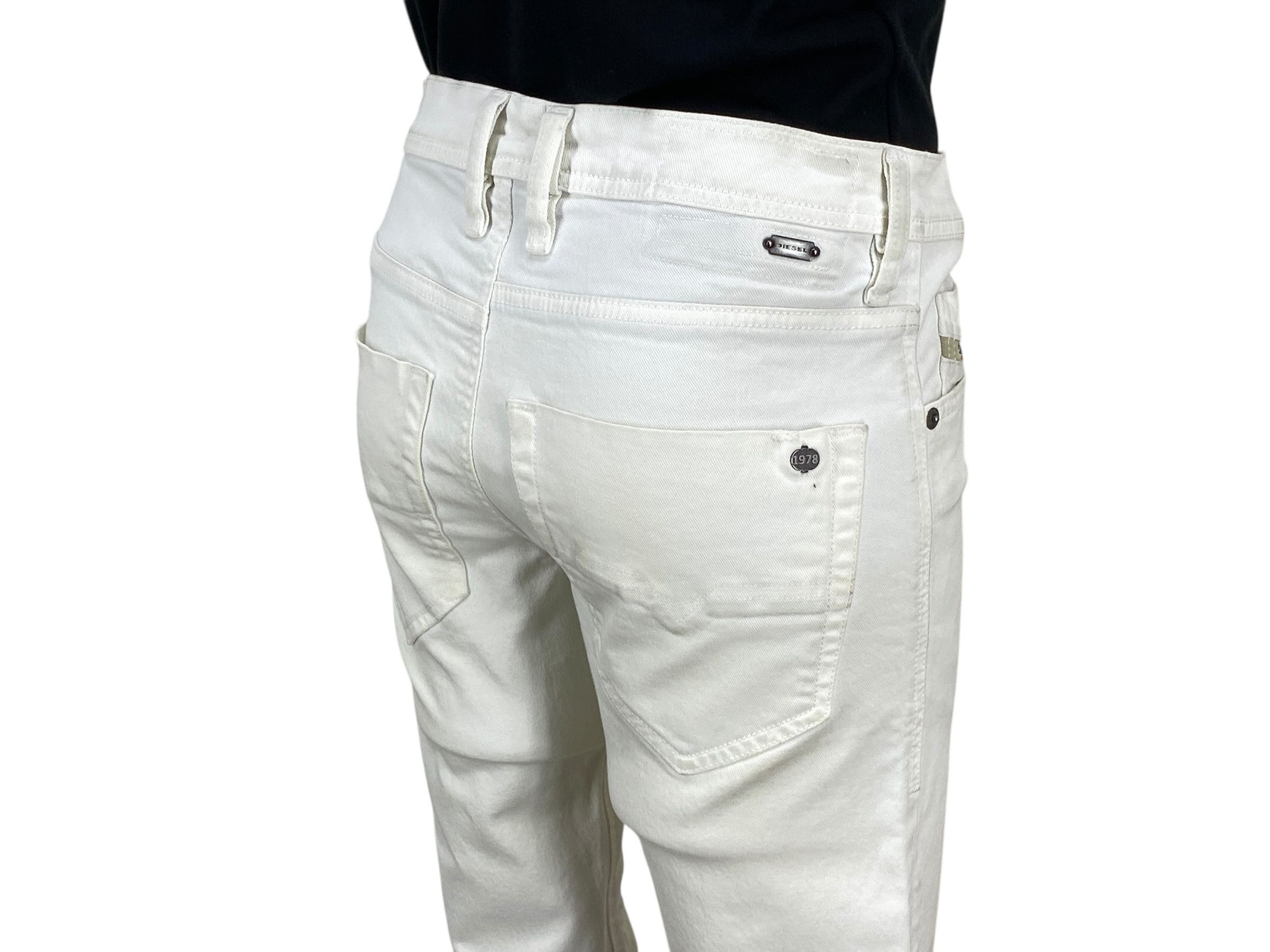 Diesel Diesel White Jeans Low Rise Skinny Jeans Size 26" / US 2 / IT 38 - 7 Thumbnail