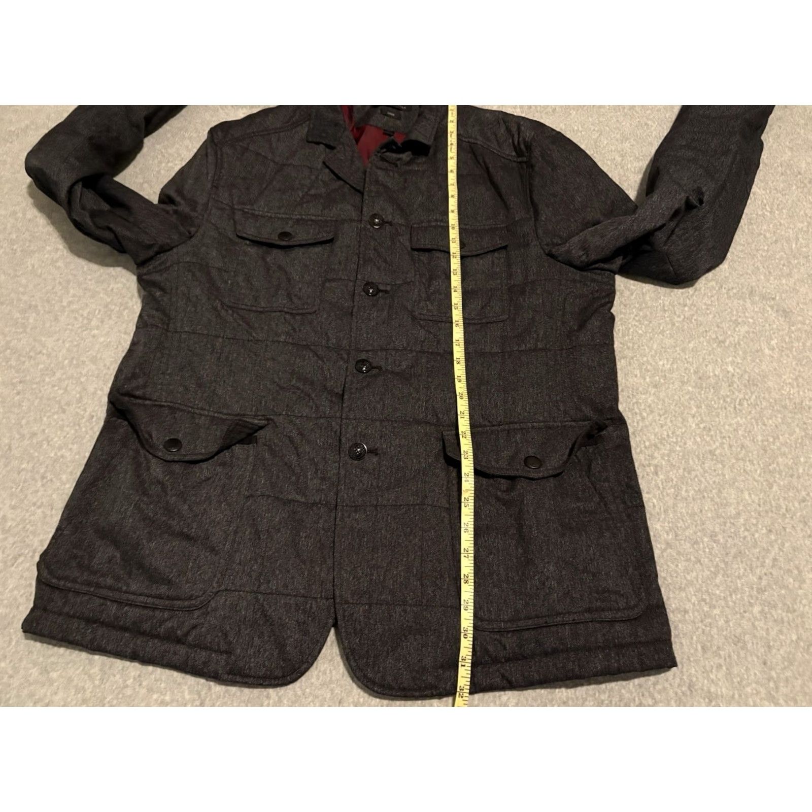 John Varvatos John Varvatos Jacket Gray XL Men Button Up Luxe Size US XL / EU 56 / 4 - 6 Thumbnail