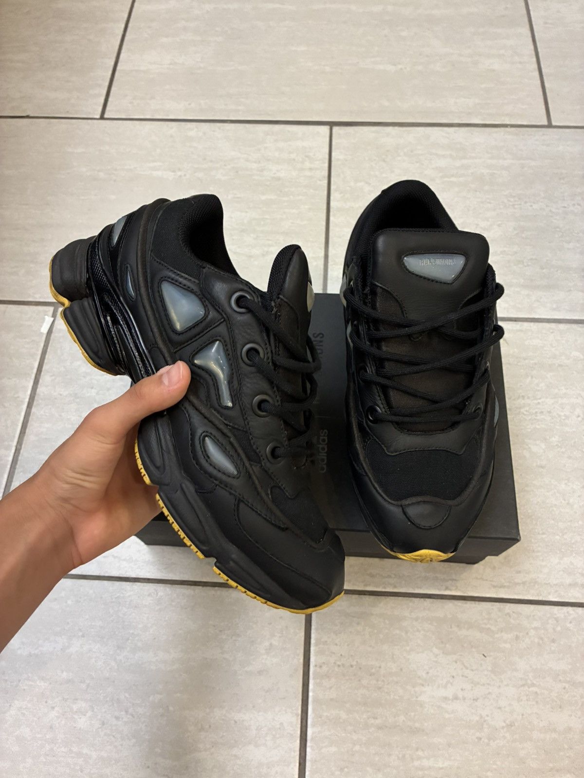 Raf Simons Raf Simons x Adidas Ozweego 3 “Black Corn” Sneakers Size US 8.5 / EU 41-42 - 1 Thumbnail
