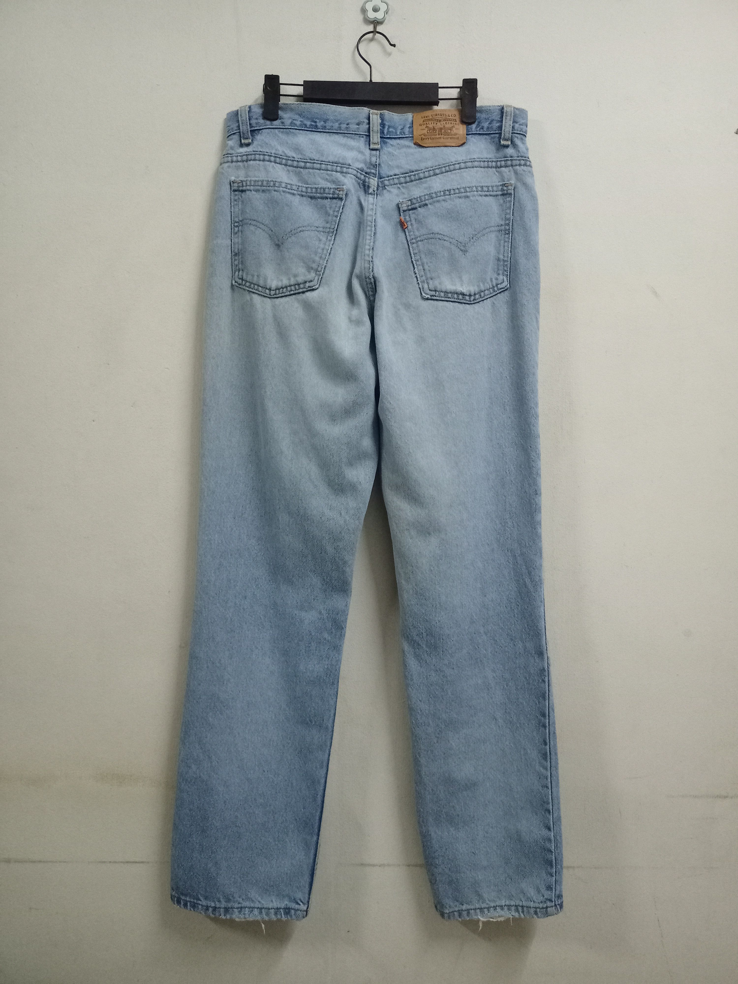 Levi's × Levi's Vintage Clothing Vintage 90s Levis Orange Tab Distressed Loose Jeans 33x31 Size US 33 - 2 Thumbnail