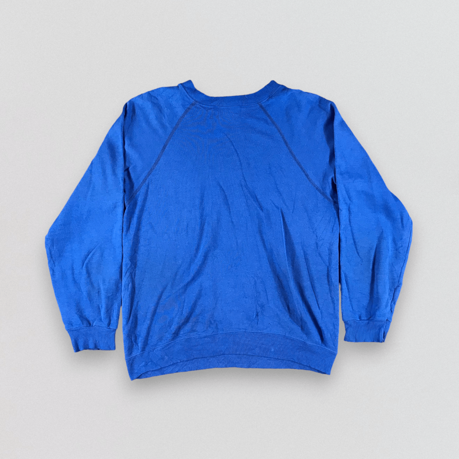Vintage Vintage 80s Blue Jumper Sweatshirt F159 Size US M / EU 48-50 / 2 - 2 Thumbnail