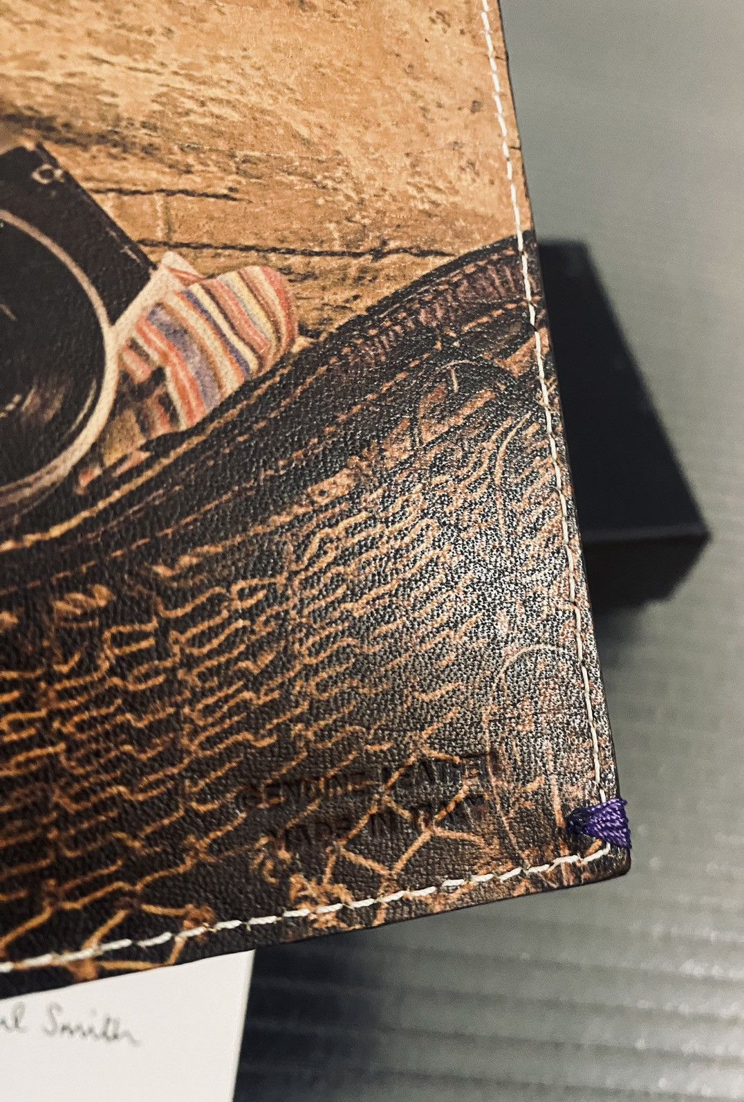 Paul Smith Paul Smith 🇮🇹 Nero leather Leitz camera collage cc wallet NEW Size ONE SIZE - 2 Thumbnail