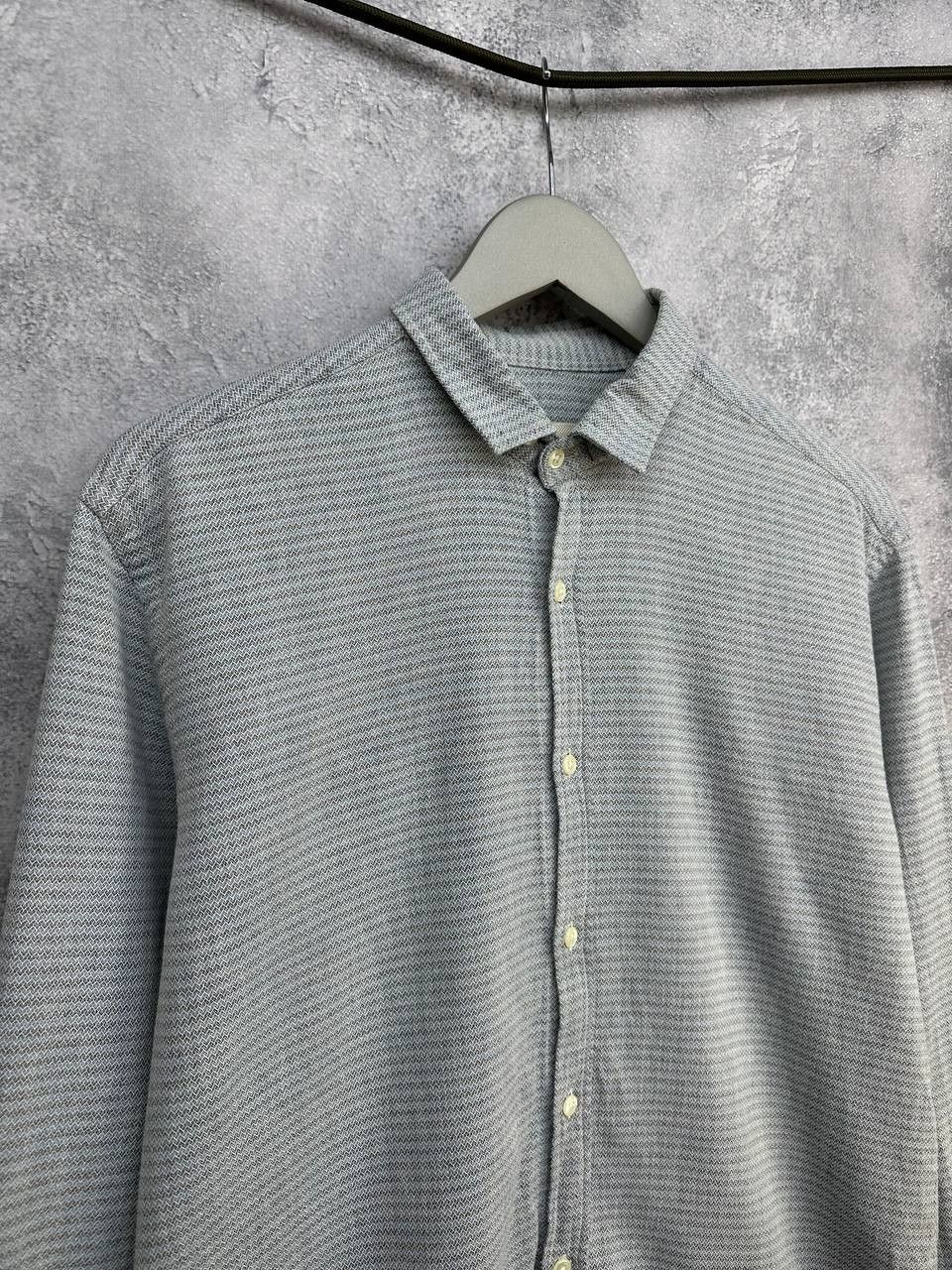 Oliver Spencer Oliver Spencer Zigzag Textured Cotton Shirt Button Up LS Size US L / EU 52-54 / 3 - 3 Thumbnail