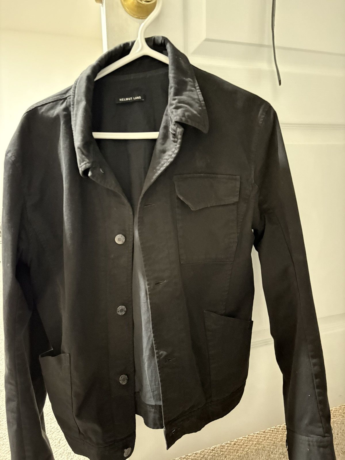 Helmut lang black denim jacket