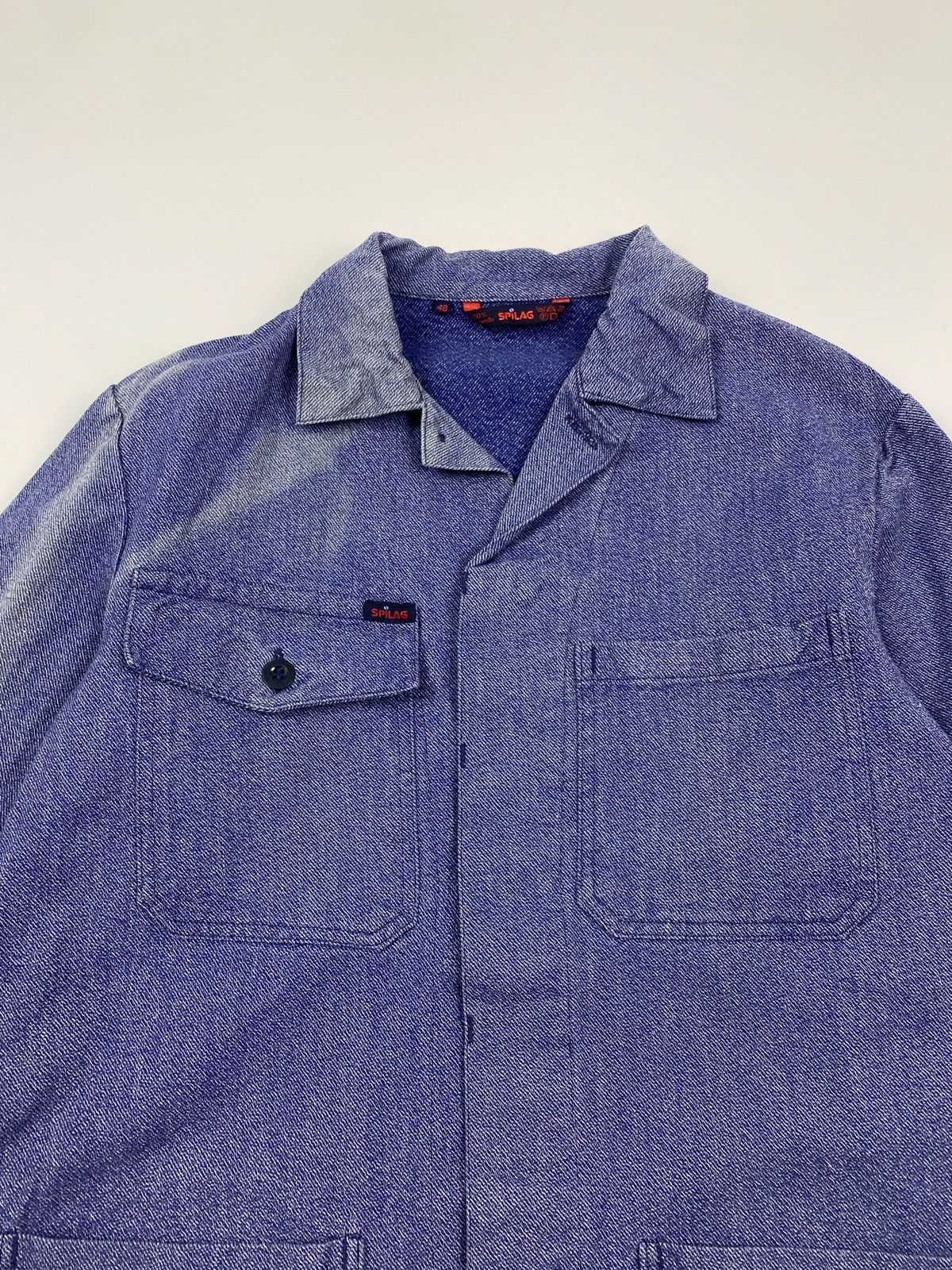 Vintage 1980’s Vintage Sun Faded Spilag Chore Work Jacket Size US M / EU 48-50 / 2 - 5 Thumbnail