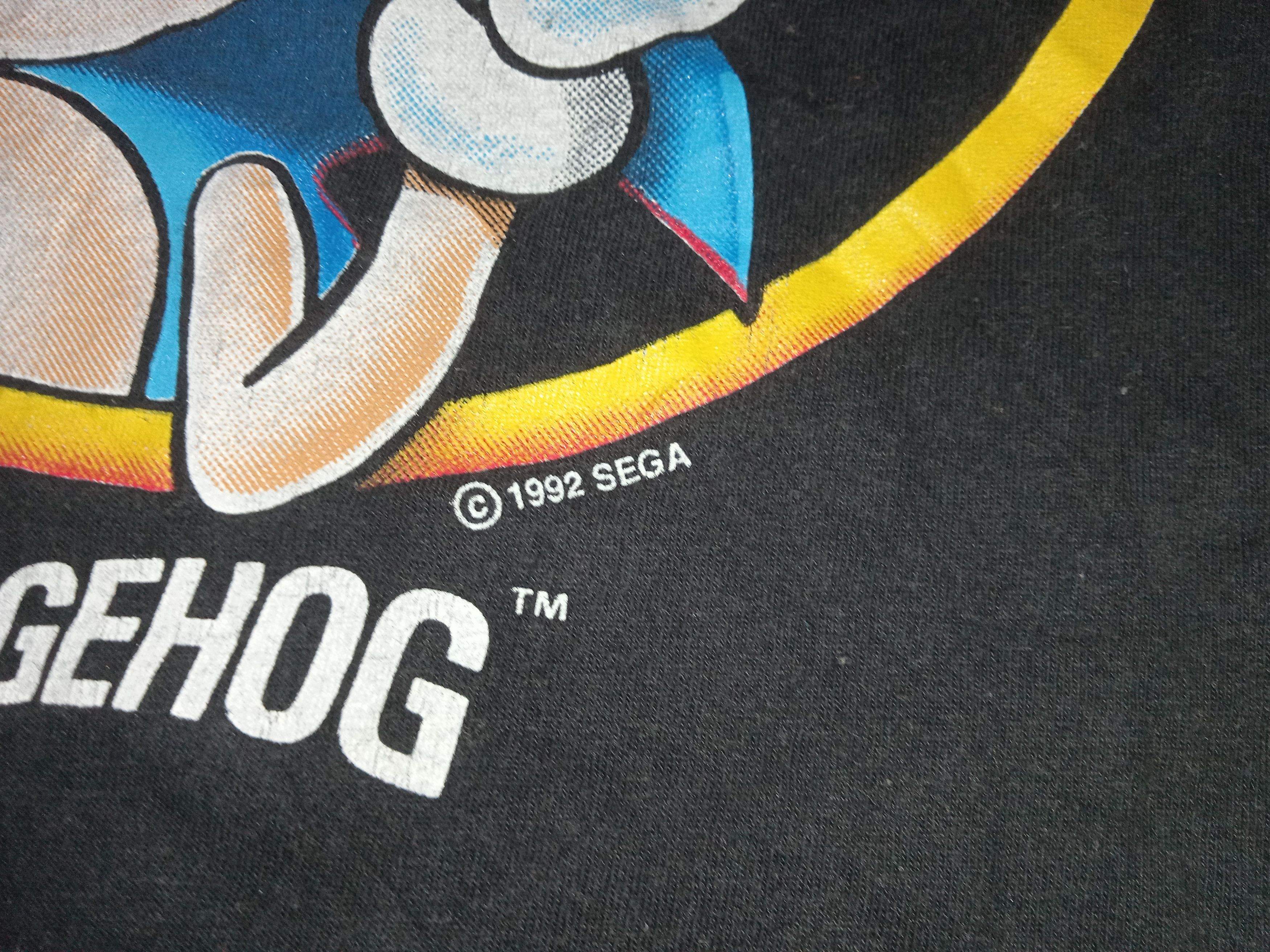Vintage Vintage 90s Sonic the Hedgehog 1992 SEGA T-Shirt Size US L / EU 52-54 / 3 - 6 Thumbnail