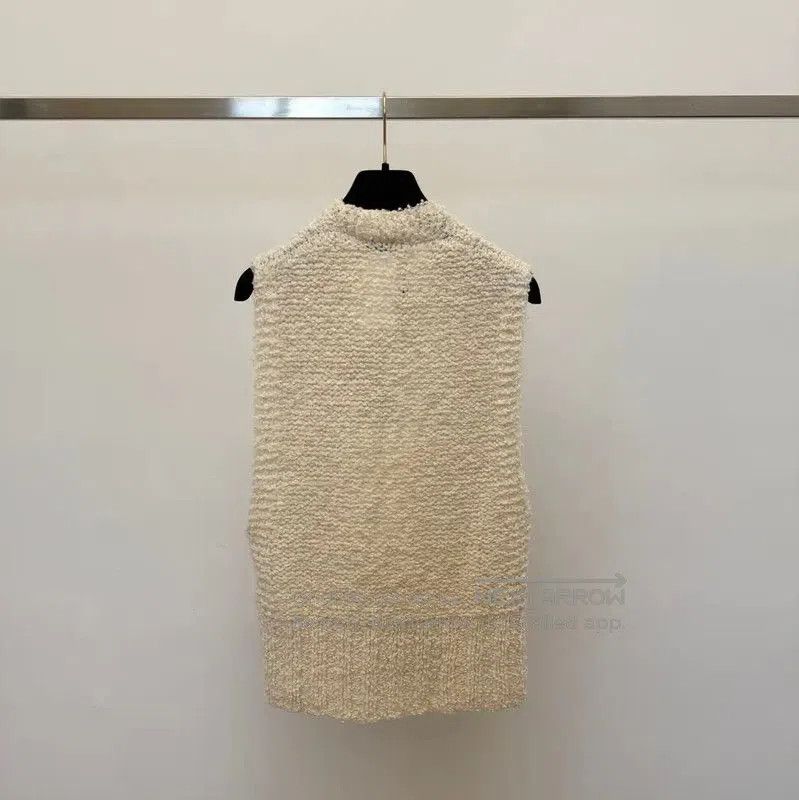 Dior Dior Beige Knit Women's Sleeveless Pullover . Size M / US 6-8 / IT 42-44 - 2 Thumbnail