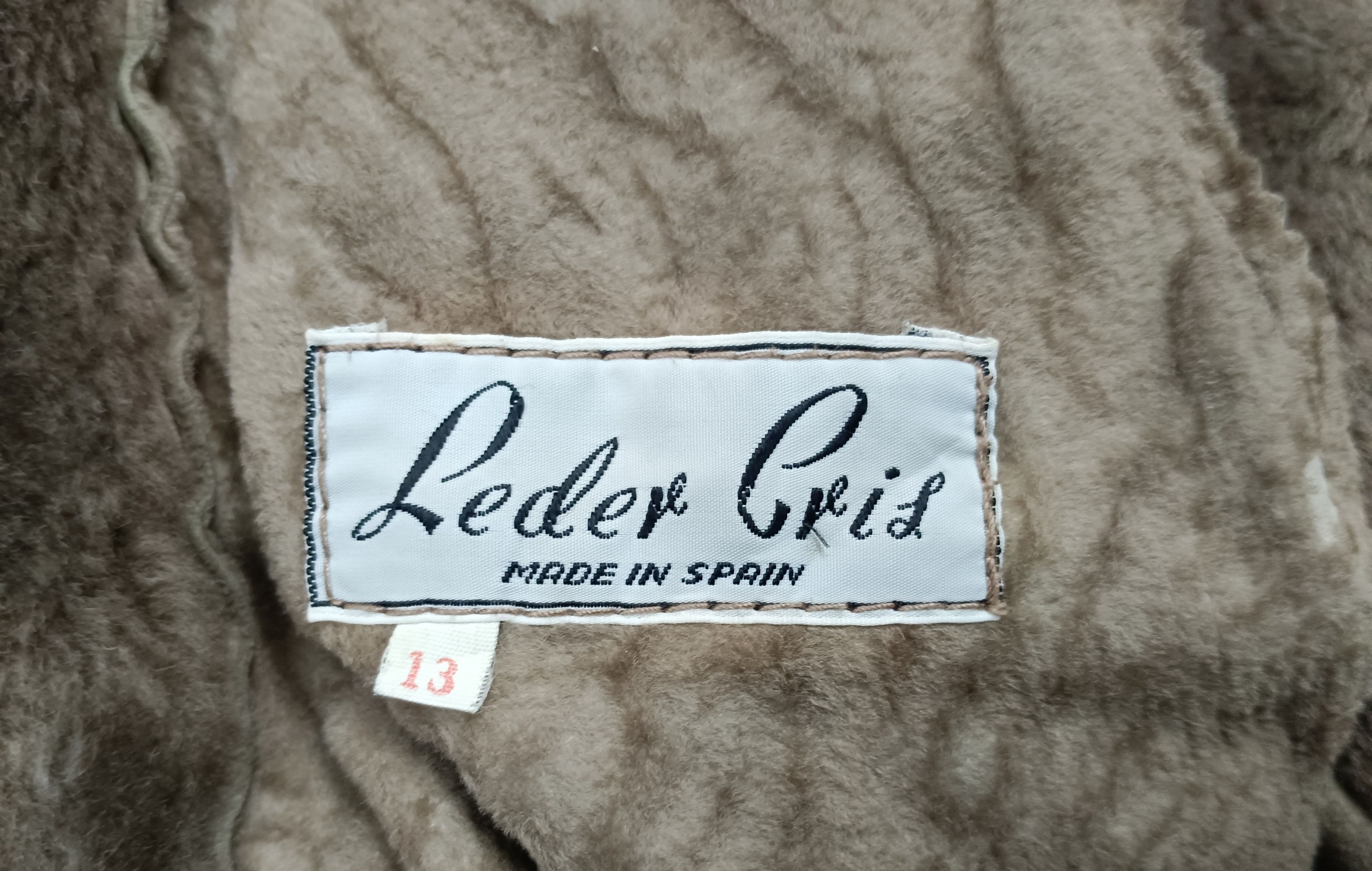 14th Addiction × If Six Was Nine VINTAGE GENUINE SPANISH LAMBSKIN LEDER GRIS FUR LEATHER COAT Size US L / EU 52-54 / 3 - 11 Thumbnail