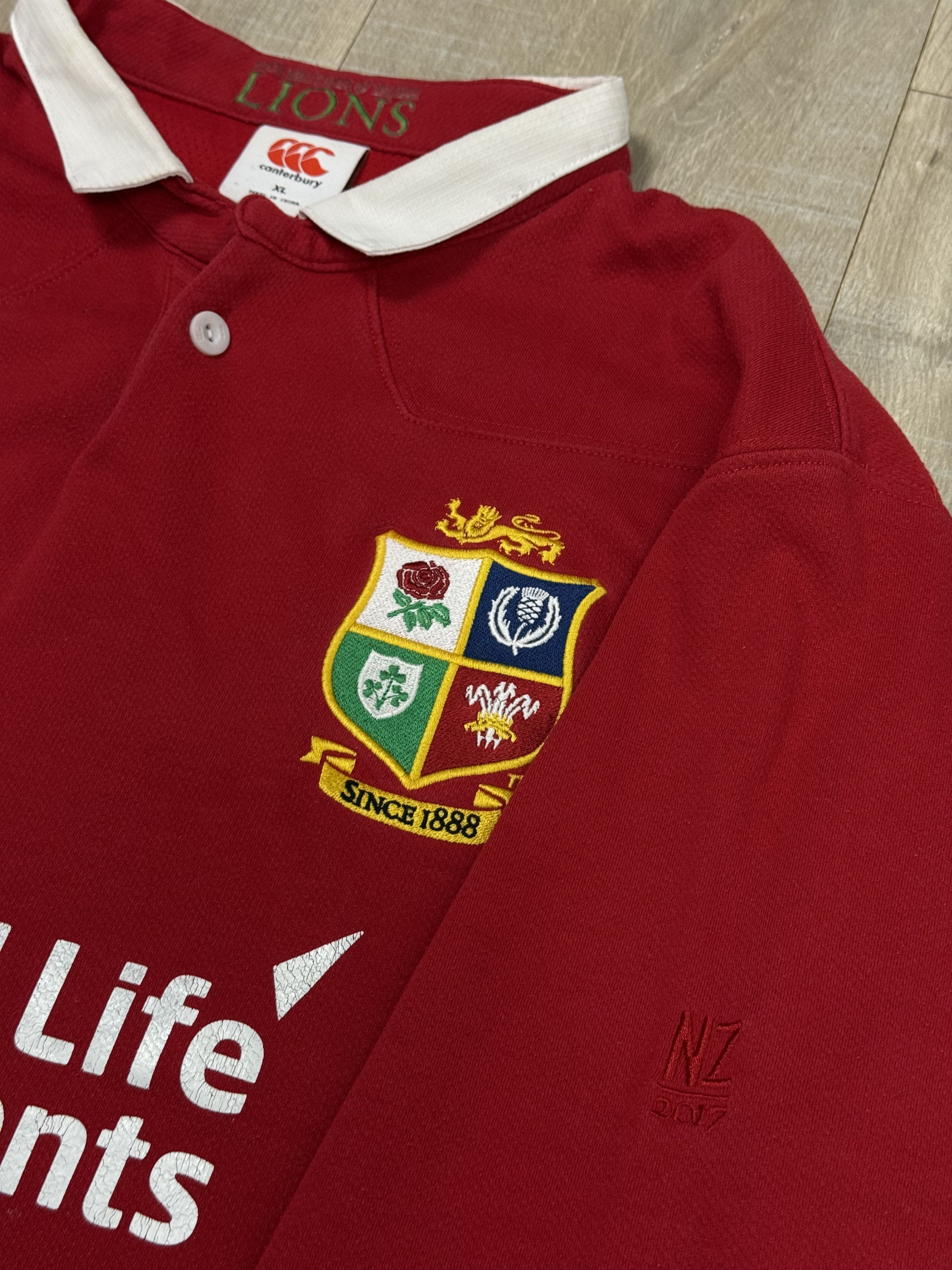 Canterbury of New Zealand British & Irish Lions 2017 Rugby Home Long Sleeve Canterbury Size US XL / EU 56 / 4 - 6 Thumbnail