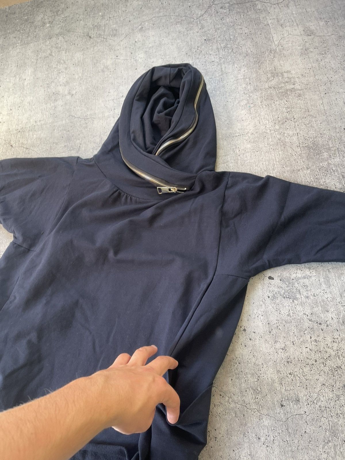 If Six Was Nine 🔥Avant garde asymmetric zip hoodie japanese Rick Owens style Size M / US 6-8 / IT 42-44 - 9 Thumbnail