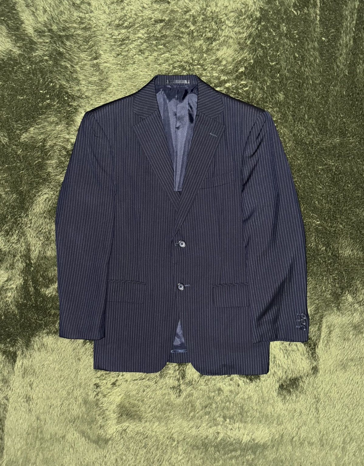 Ermenegildo Zegna Ermenegildo Zegna Japanese Tailor-Made Stripe Blazer Size 42R - 1 Thumbnail