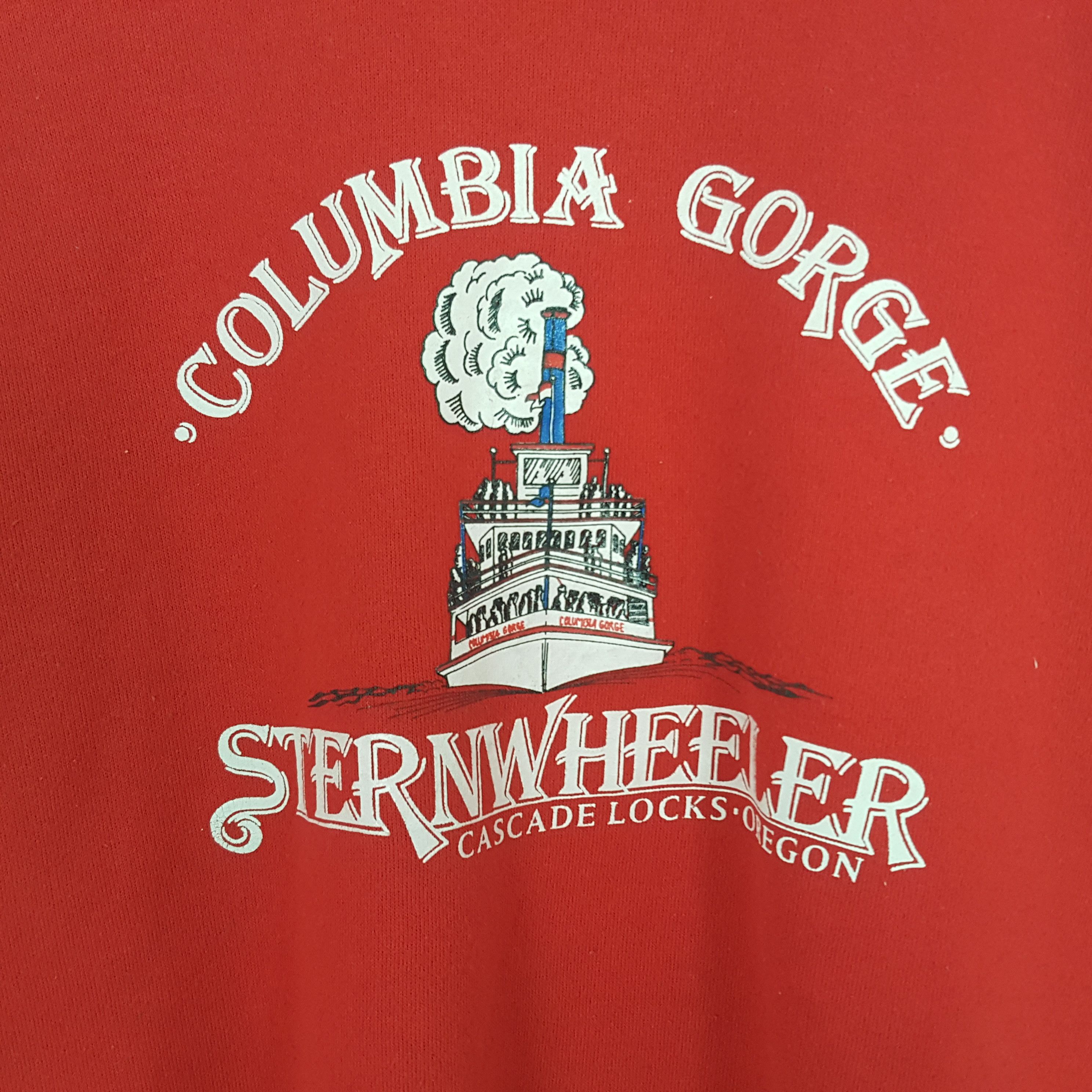 Vintage Vintage Columbia Gorge Strenwheleer Retro Style Sweatshirt Size US M / EU 48-50 / 2 - 2 Thumbnail