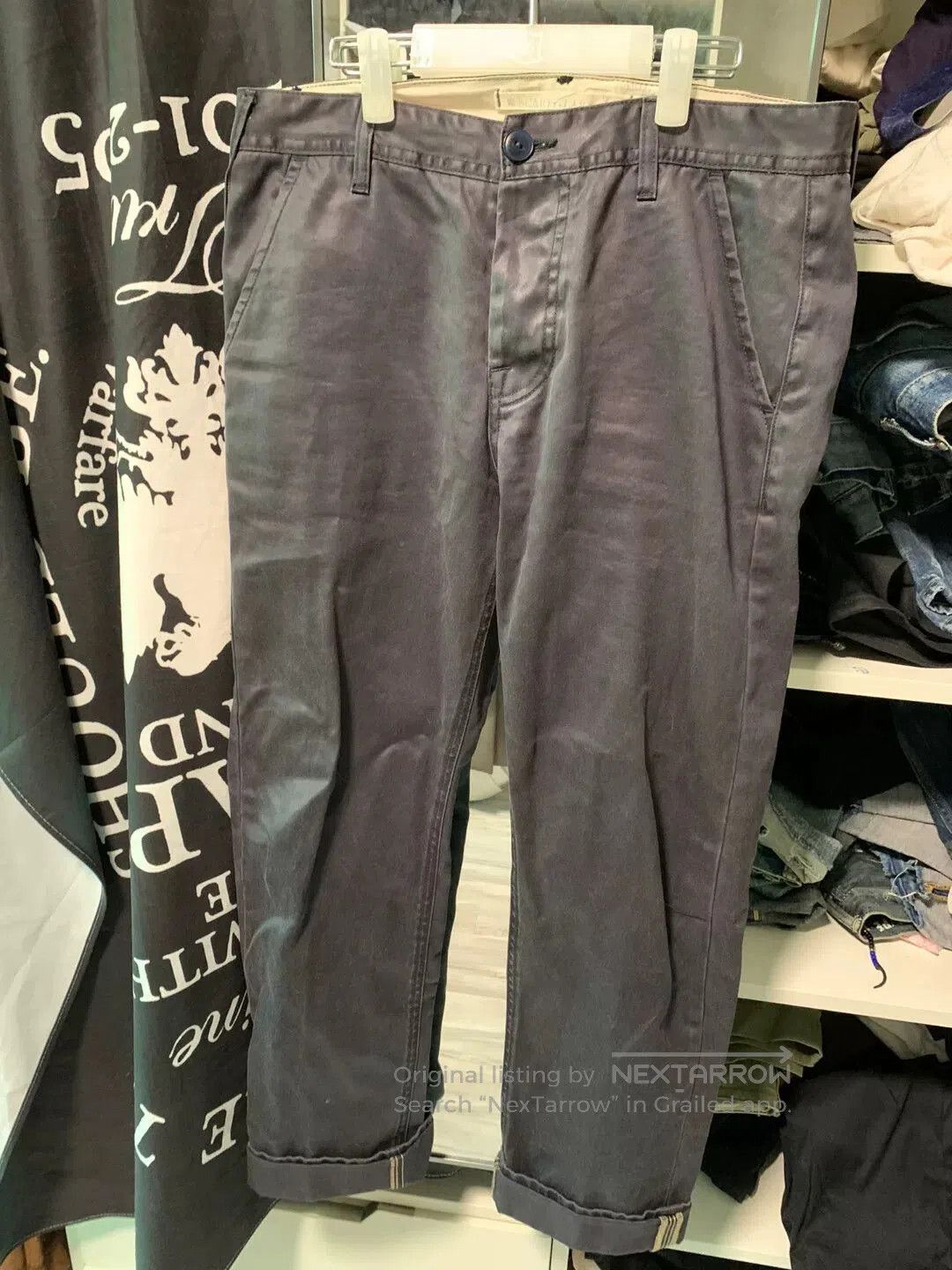 Scarti-Lab navy blue casual pants size 32. Size US 32 / EU 48 - 1 Thumbnail