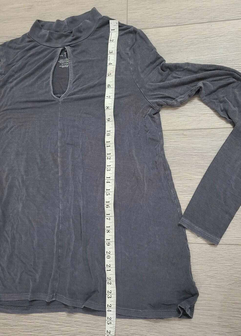 Designer American Eagle Soft And Sexy Top Small Gray Long Sleeve Size S / US 4 / IT 40 - 5 Thumbnail