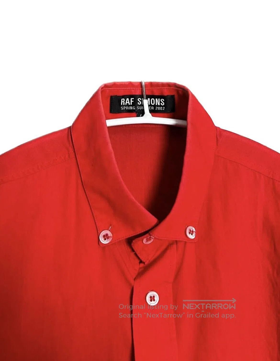 Raf Simons Raf Simons Red Button-Up Shirt. Size US M / EU 48-50 / 2 - 4 Thumbnail