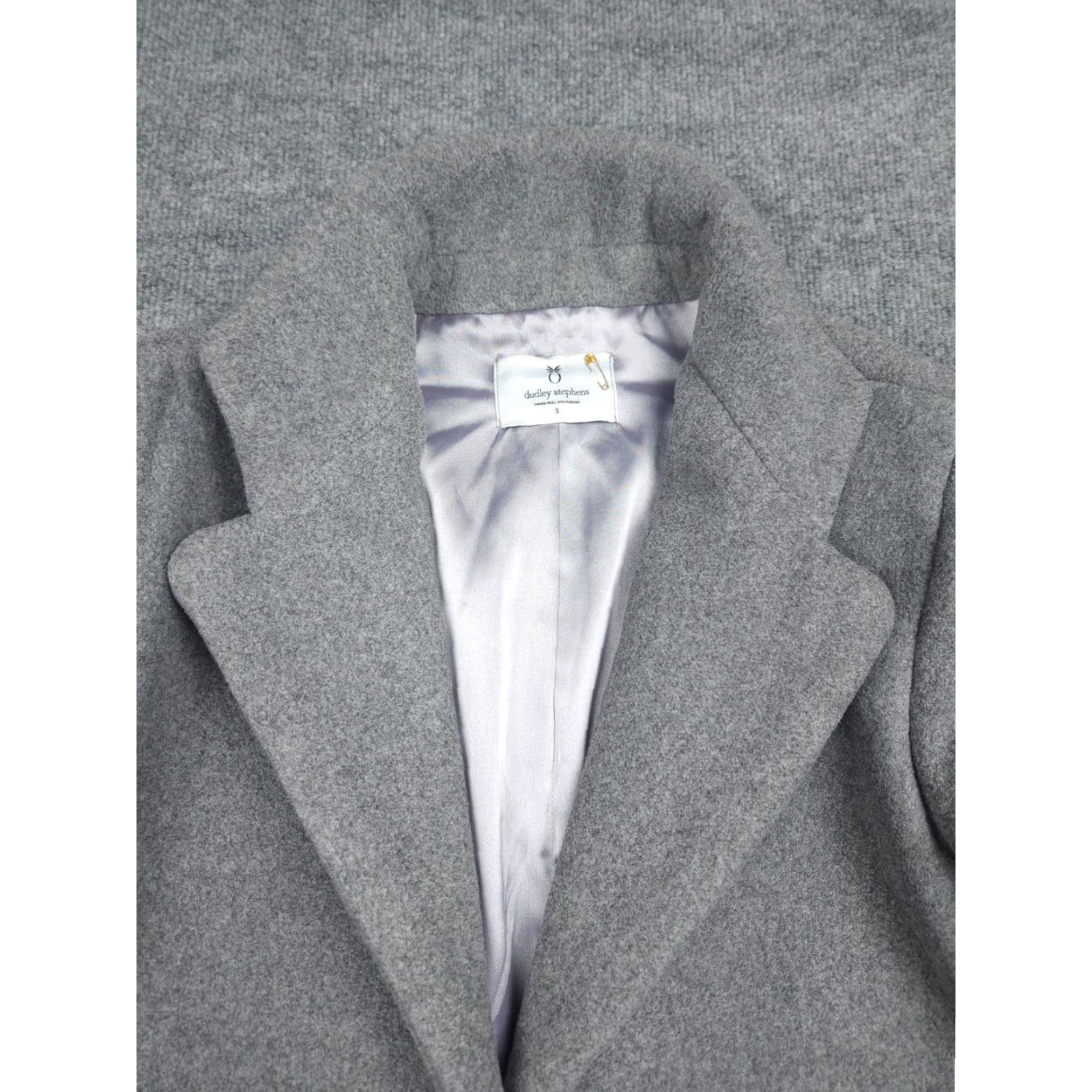 Vintage Dudley Stephens Jacket Women Small Gray Fleece Coat Button Up Minimalist Shirt? Size S / US 4 / IT 40 - 2 Thumbnail