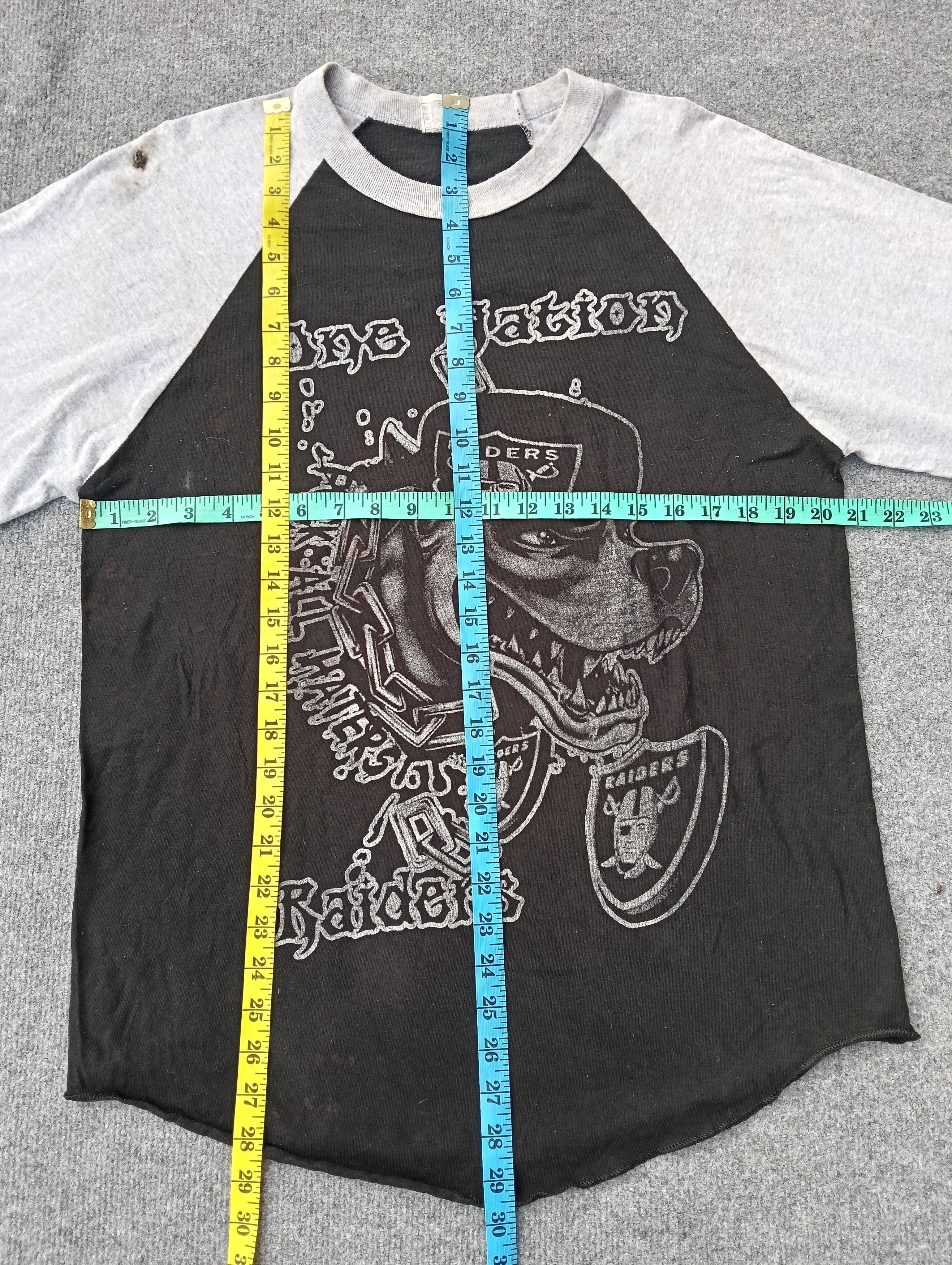 Affliction Y2K Las Vegas Raiders One nation Raglan Baseball Tee. Size US M / EU 48-50 / 2 - 6 Thumbnail