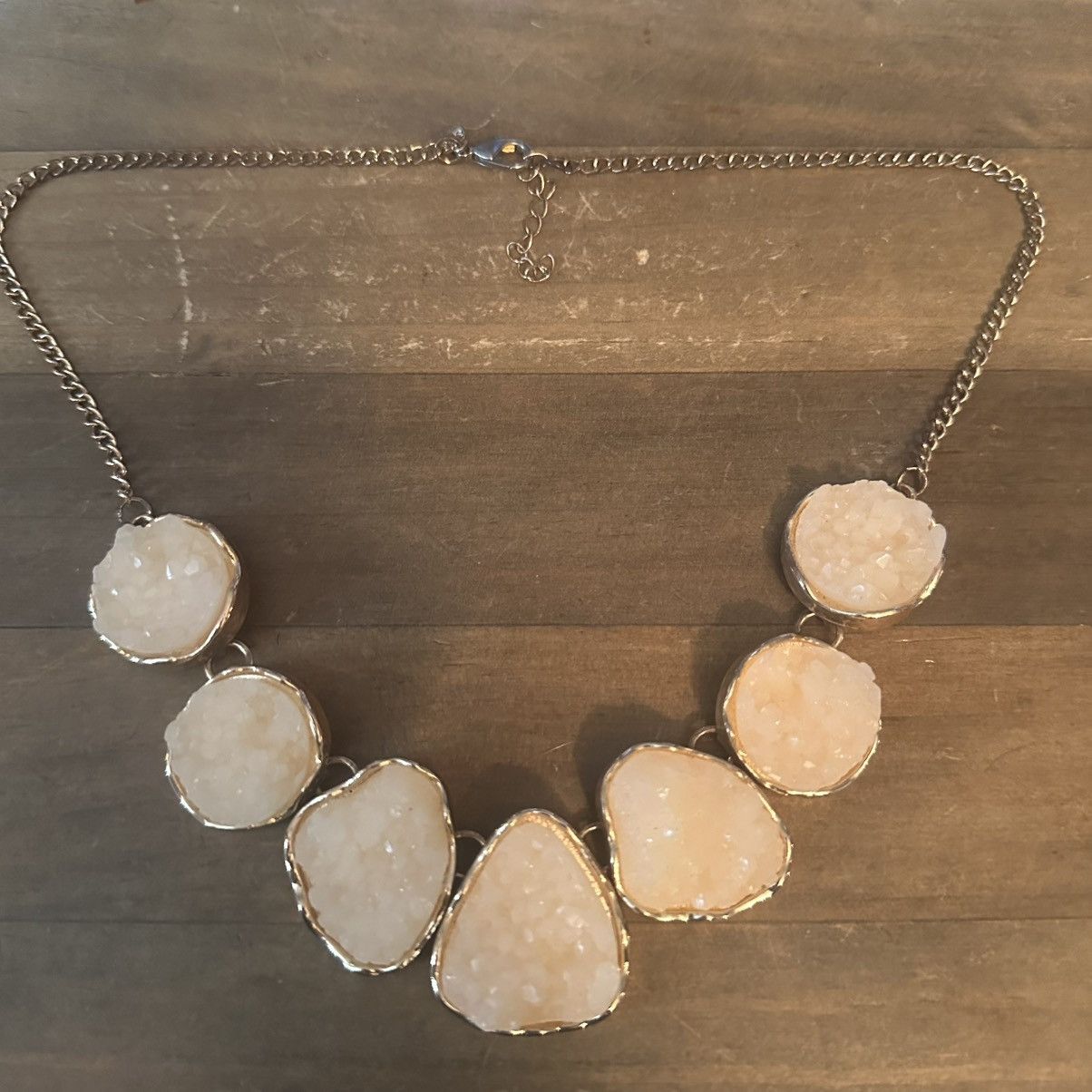 Other Jane Stone Fashion Drusy Stone Bead Statement Necklace Size ONE SIZE - 2 Thumbnail