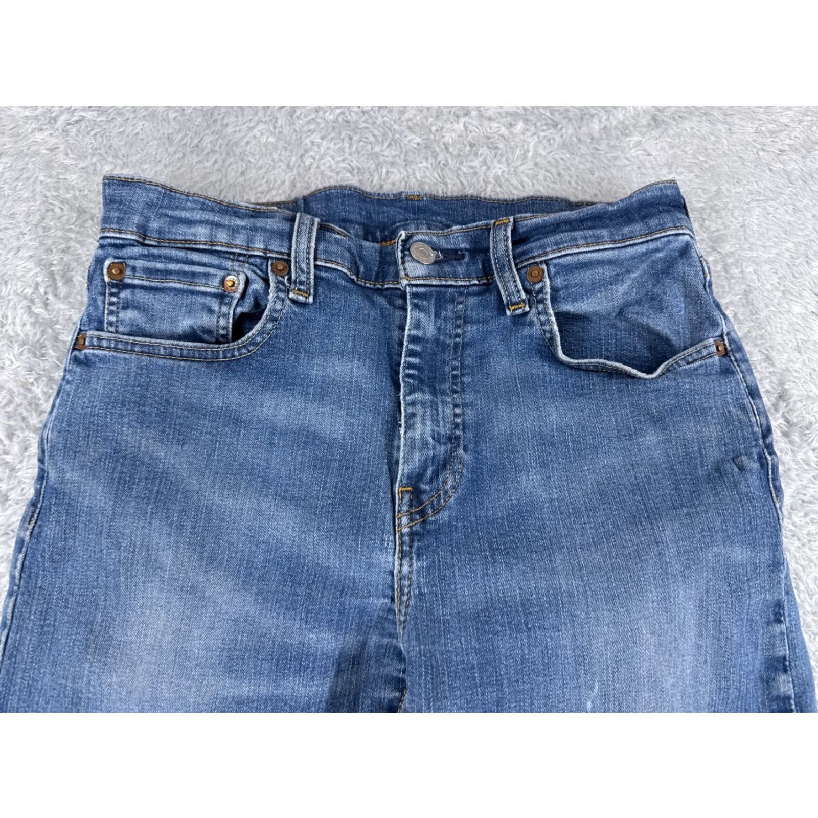 Levi's Levi's 512 Jeans Regular Denim Blue 31x27 Distressed Stretch 5-Pocket Cotton Jeans Men Size US 31 - 4 Thumbnail
