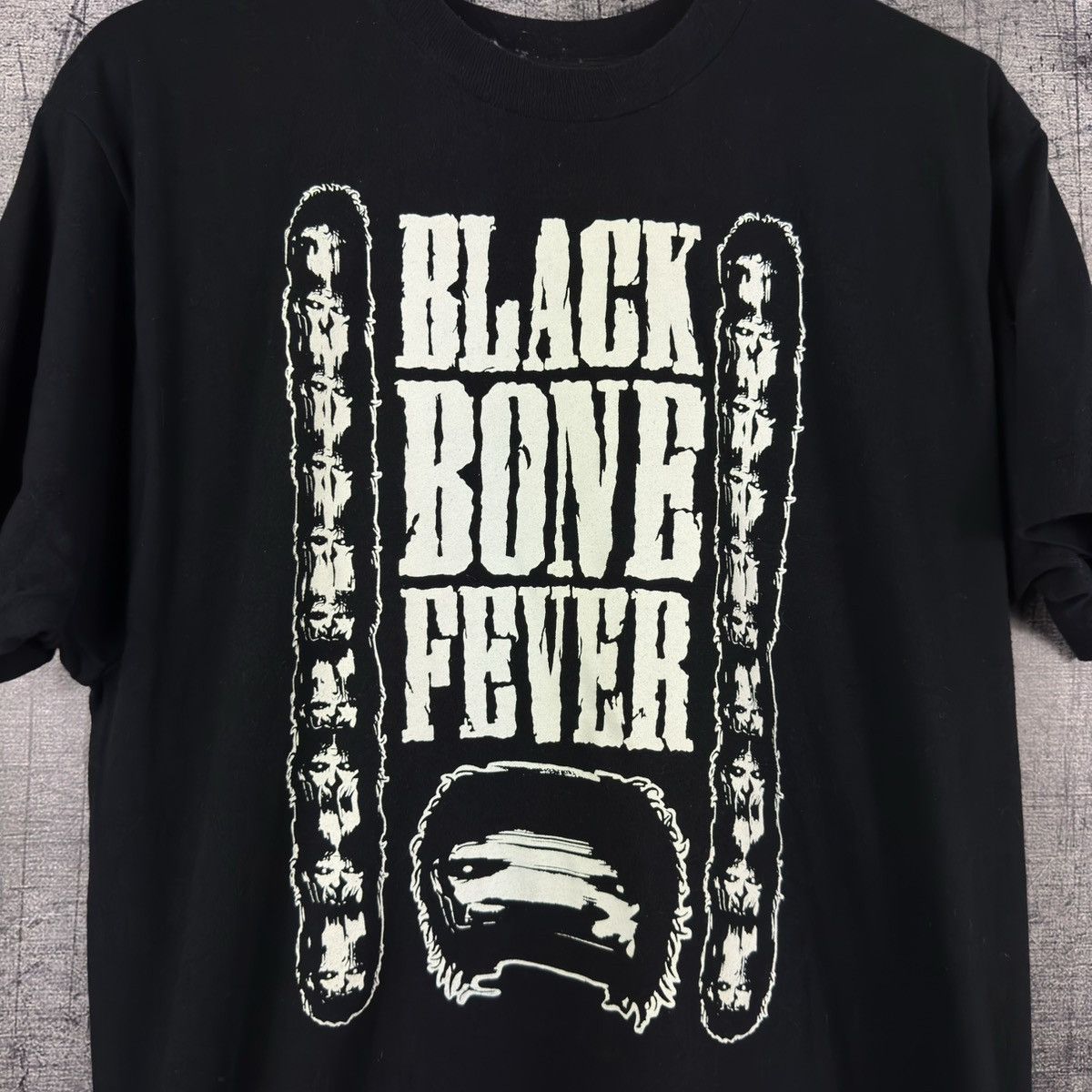 Band Tees RARE 90s Black bone fever metal band t shirt single stitch Size US L / EU 52-54 / 3 - 3 Thumbnail