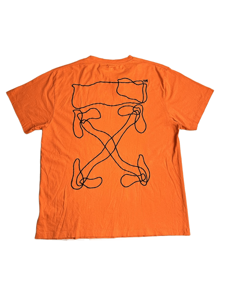 Off-White × Virgil Abloh OFF-WHITE Oversized Abstract Arrows Embroidered T-shirt Size US S / EU 44-46 / 1 - 5 Thumbnail