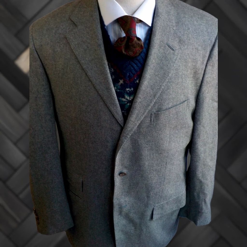 Polo Ralph Lauren Polo Ralph Lauren Blazer Gray Wool Cashmere 3 Button Blazer Size 42L Made in Italy Mens Size US XL / EU 56 / 4 - 1 Thumbnail