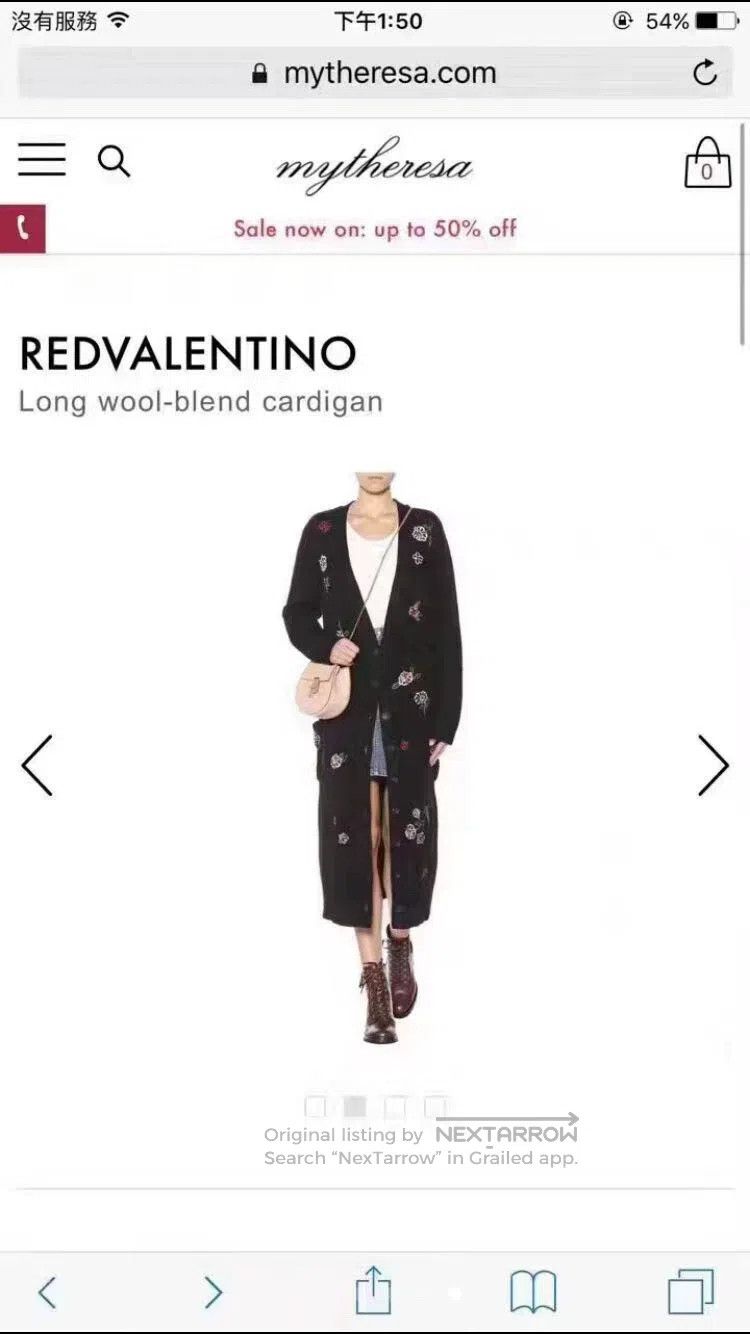 Valentino Valentino Wool embroidered cardigan long coat Size S / US 4 / IT 40 - 1 Thumbnail