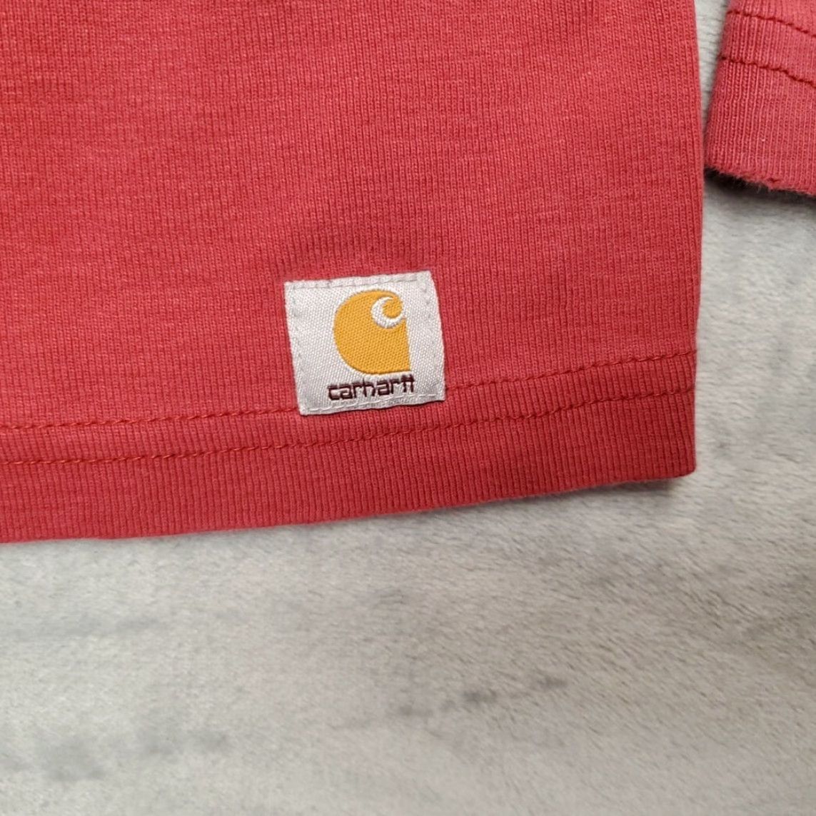 Carhartt VINTAGE Carhartt Shirt Womens L Red Long Sleeve Pullover Tee 100% Cotton Outdoor Work Size L / US 10 / IT 46 - 2 Thumbnail