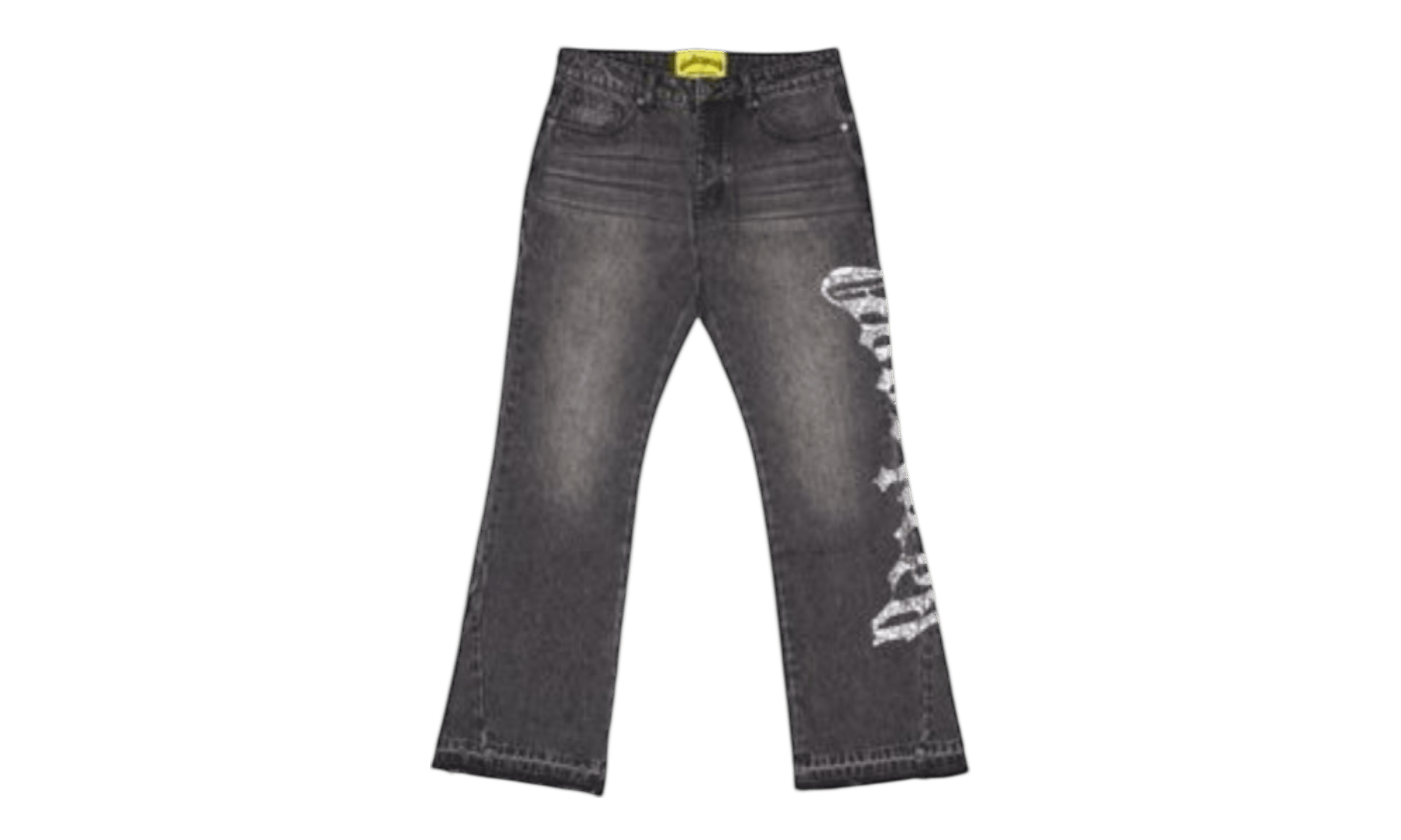 Godspeed OG Logo Grey Washed Denim Flared Jeans Size US 32 / EU 48 - 1 Thumbnail