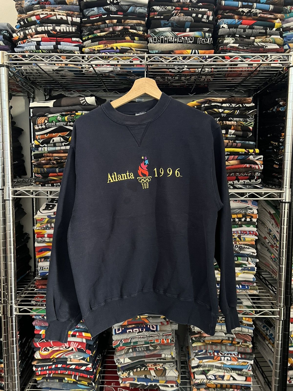 Champion 1996 Atlanta Olympics 100th Anniversary USA Crewneck Size US L / EU 52-54 / 3 - 1 Thumbnail