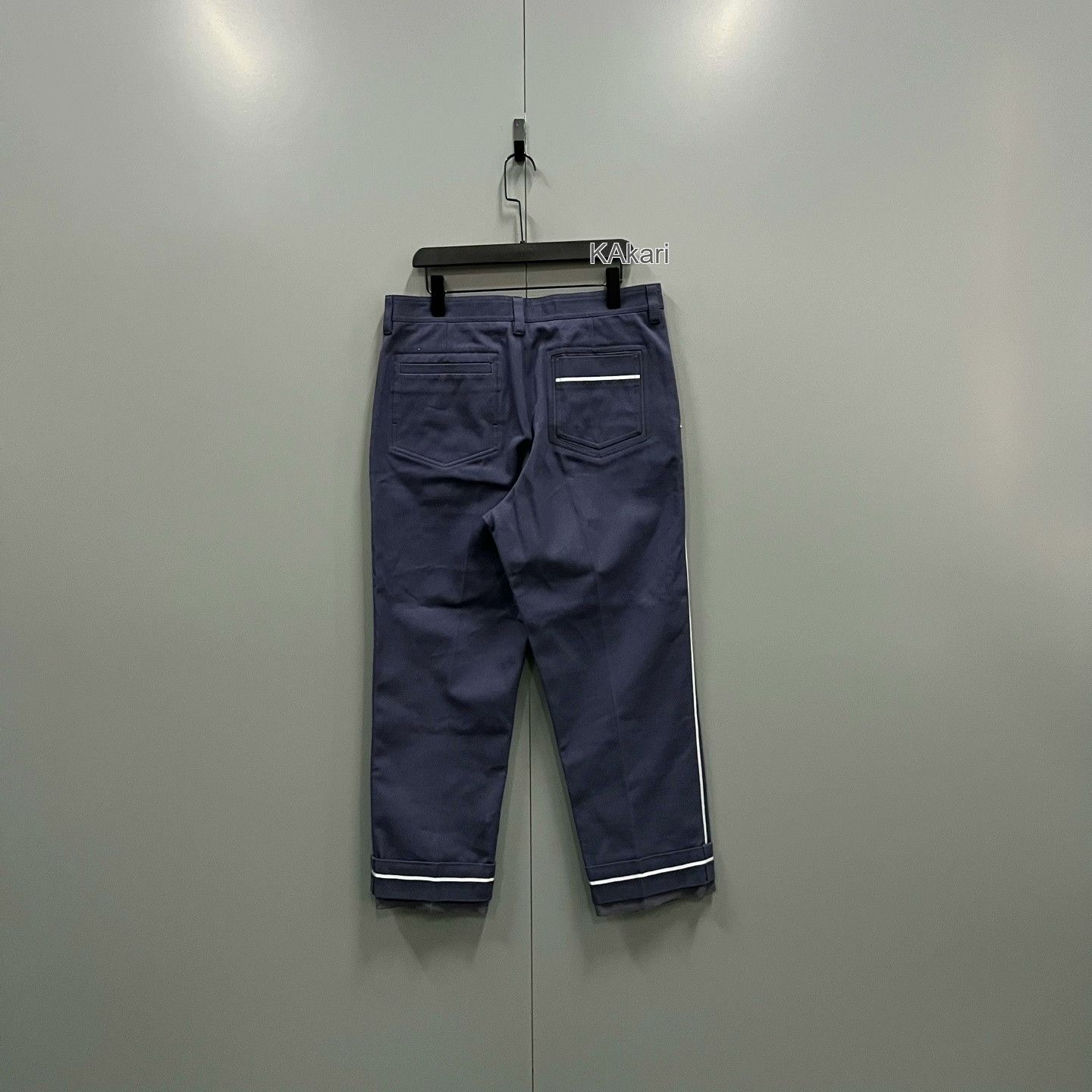Dior Dior Solid Color Cuffed Straight Pants Size US 32 / EU 48 - 2 Thumbnail
