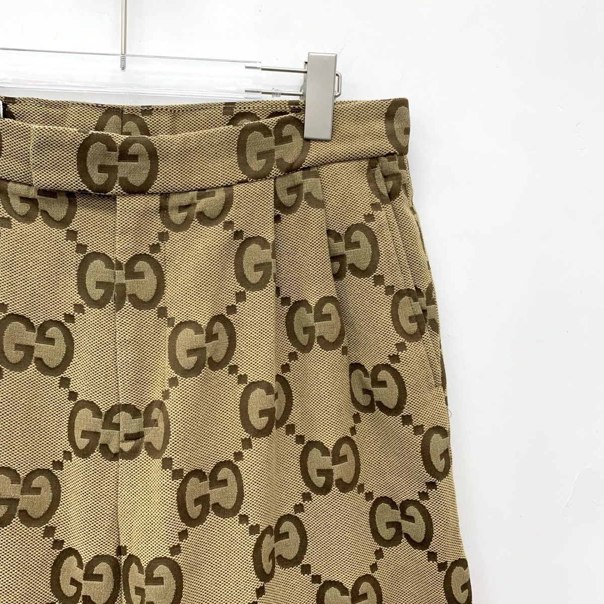 Gucci Gucci Brown All-over Logo Jacquard Casual Shorts K26WX Size US 36 / EU 52 - 3 Thumbnail