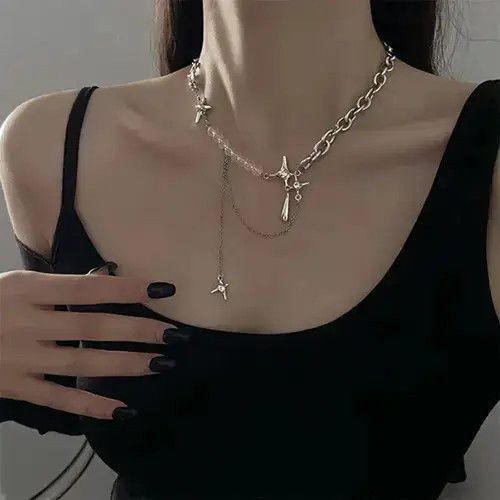 Other Punk Style Teardrop Mansard Tassel Pendant Size ONE SIZE - 2 Thumbnail