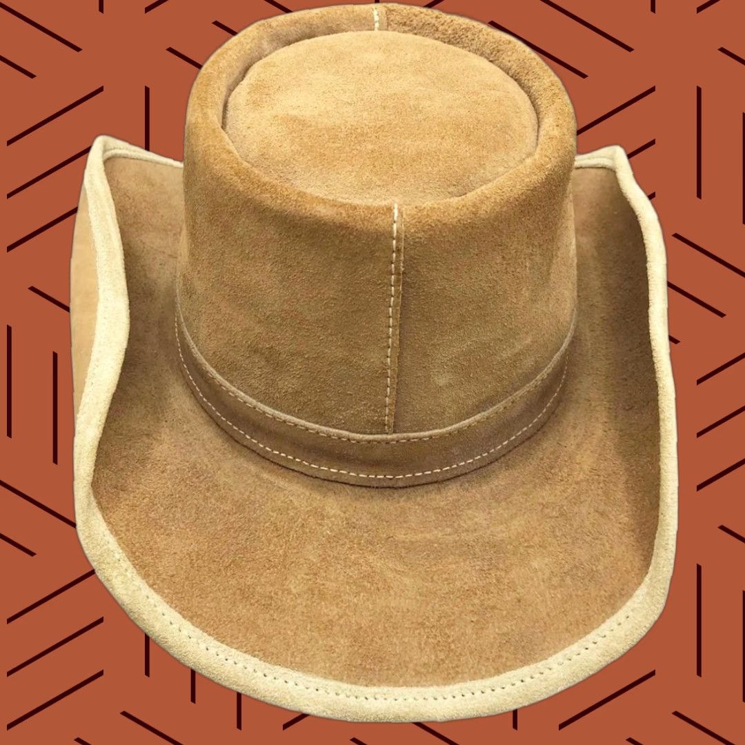 Vintage VINTAGE Leather Outback Hat Savoy Hats Size M Size ONE SIZE - 1 Thumbnail