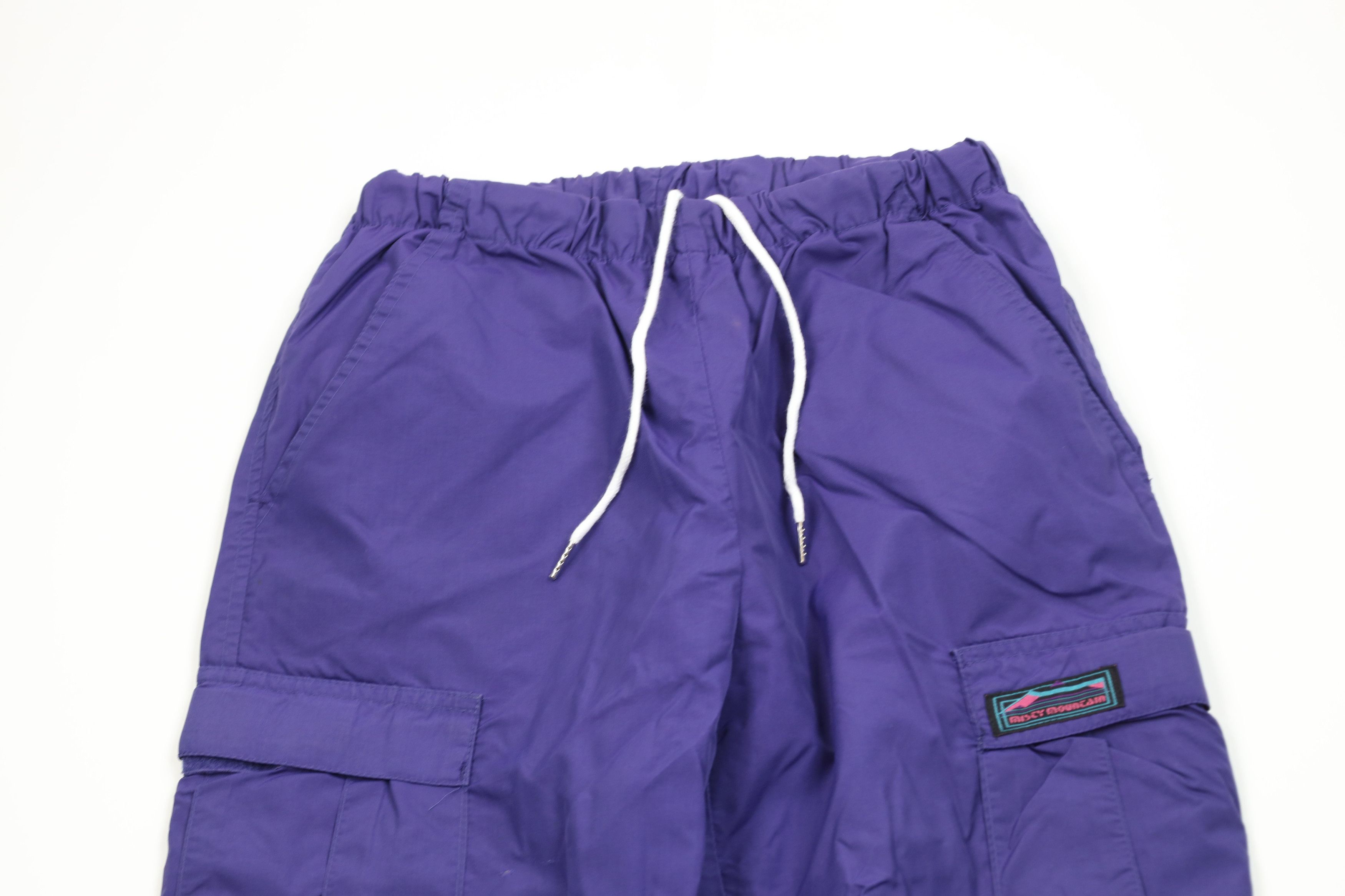 Vintage Vintage 90s Streetwear Blank Waterproof Cargo Joggers Pants Size US 32 / EU 48 - 2 Thumbnail