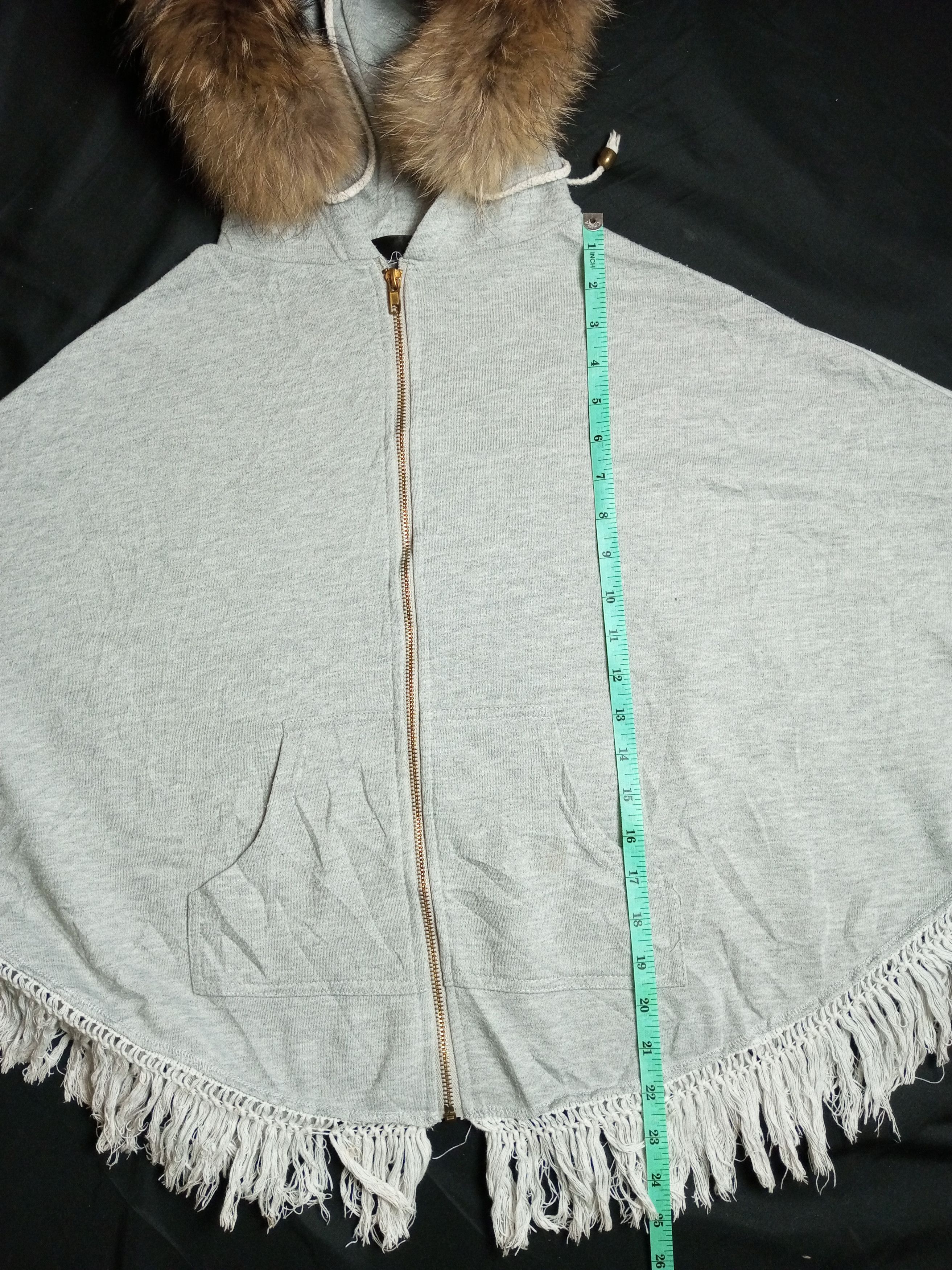 Japanese Brand "F" Unknown Japanese Brand Poncho Fur Hoodie Size US L / EU 52-54 / 3 - 11 Thumbnail