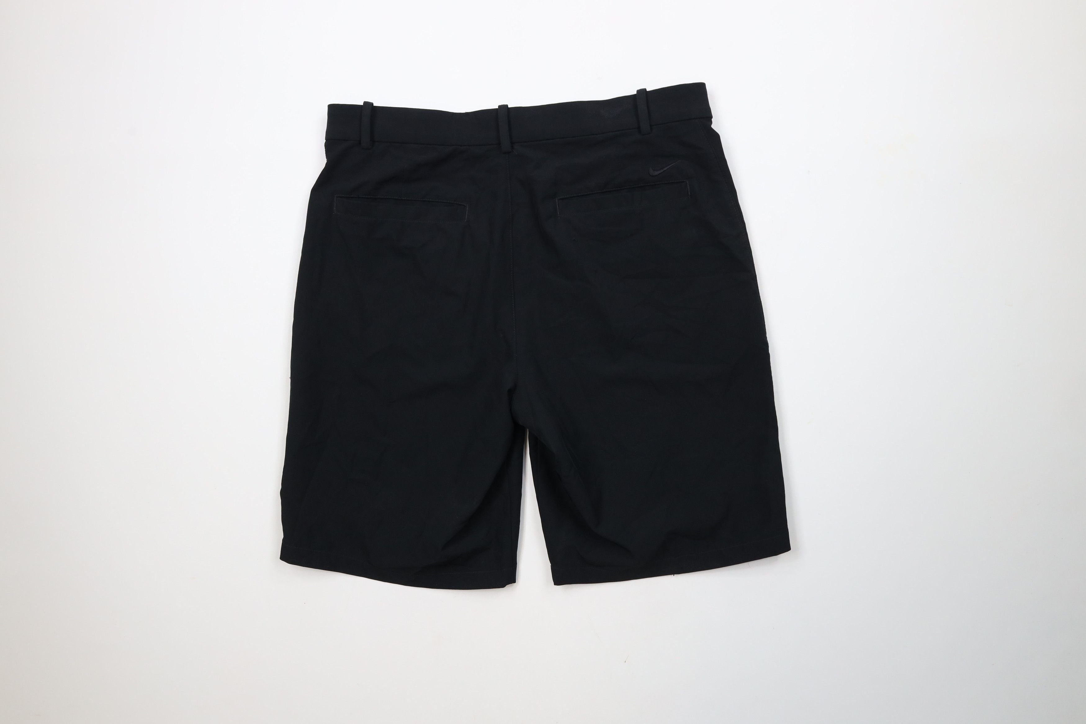 Nike × Vintage Nike Dri-Fit Flat Front Tech Golfing Golf Chino Shorts Black Size US 32 / EU 48 - 8 Thumbnail