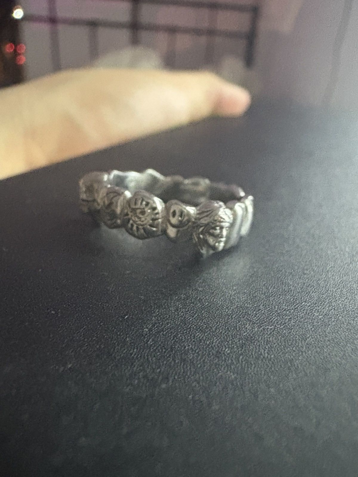 Jewelry Hard Jewelry Flooded Grill SILVER Ring Size 7 Size ONE SIZE - 1 Thumbnail
