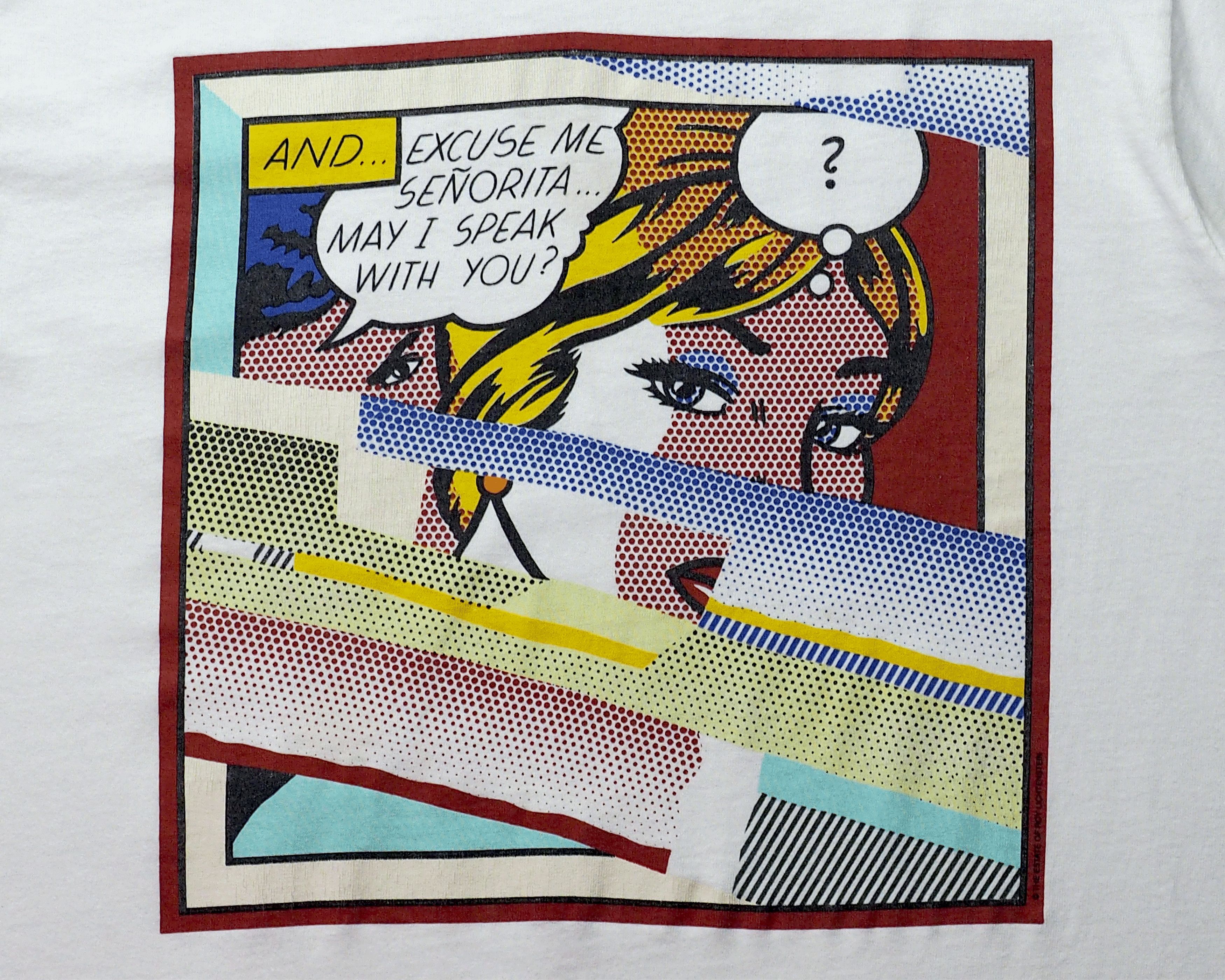 Vintage Vintage 00s Roy Lichtenstein Reflections On Senorita Shirt M Size US M / EU 48-50 / 2 - 3 Thumbnail