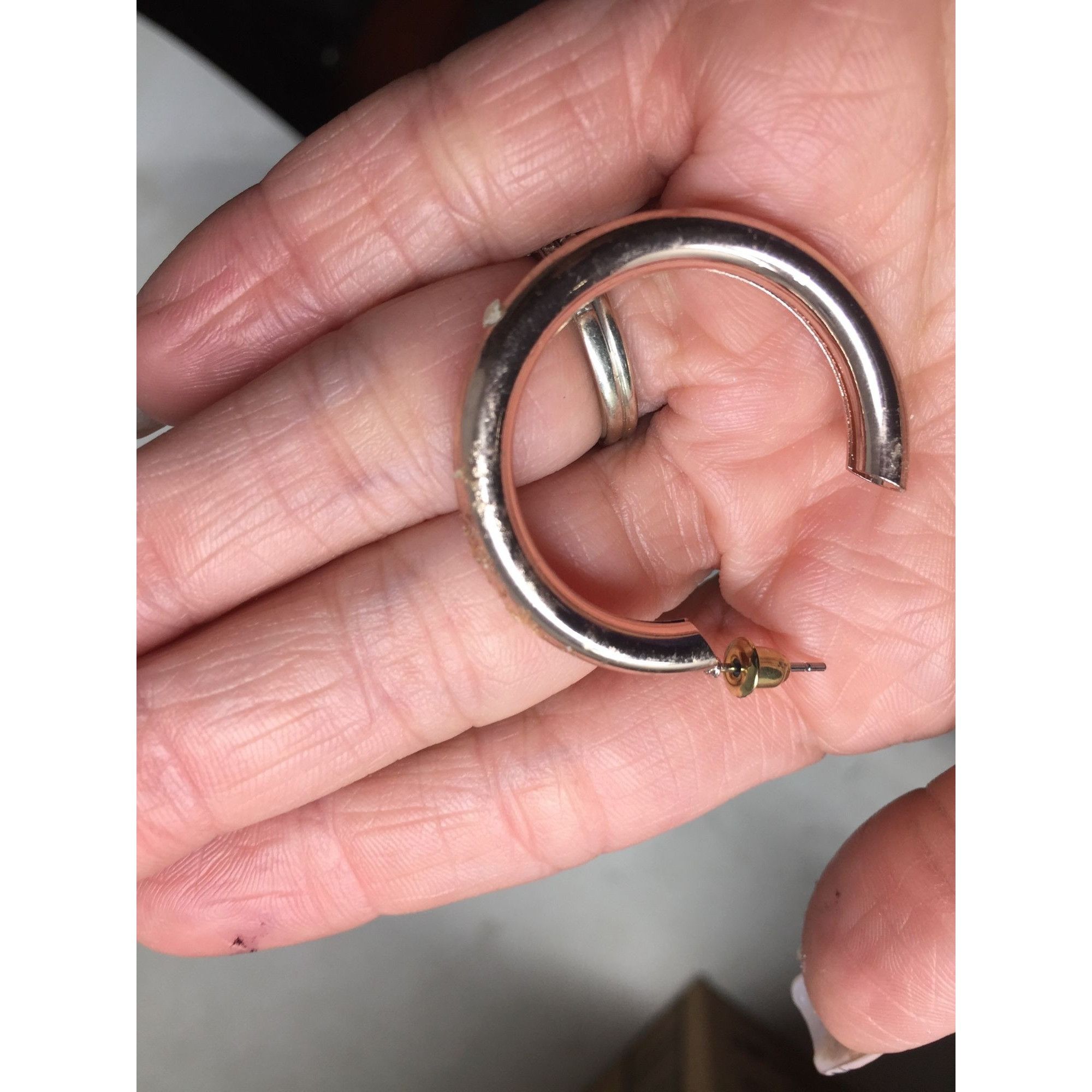 Other Women's Thick Rose Gold Hoop Earrings Size ONE SIZE - 9 Thumbnail