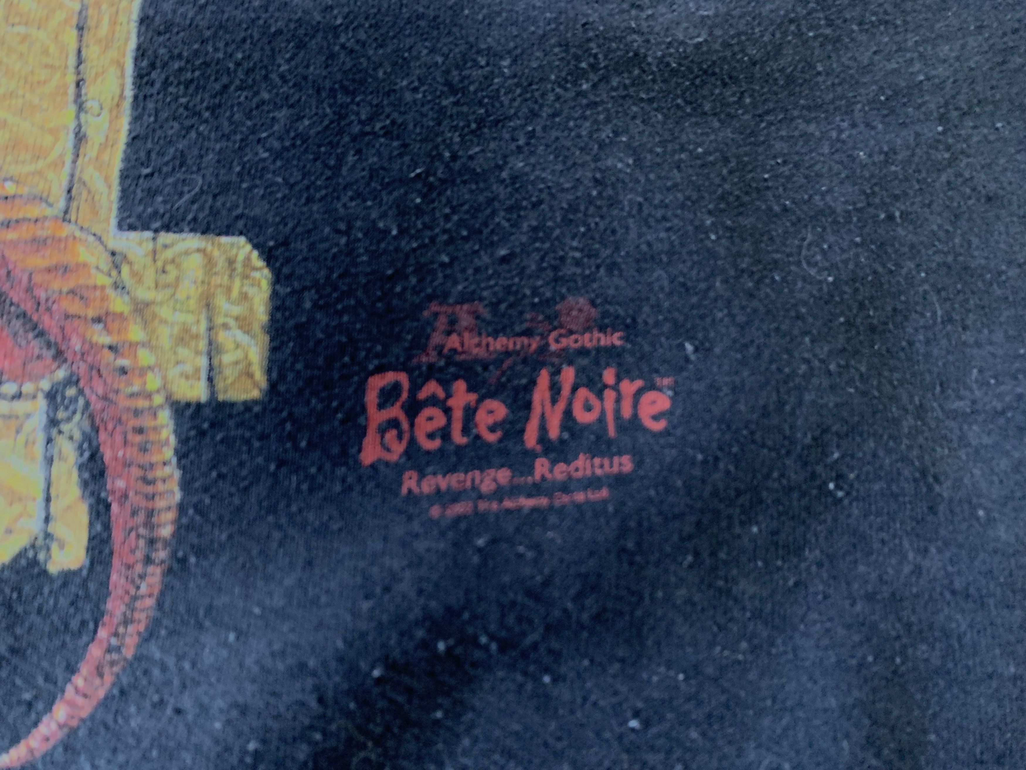 Fruit Of The Loom × Vintage Vintage Bete Noire Black Cotton Hoodie Size US XL / EU 56 / 4 - 9 Thumbnail