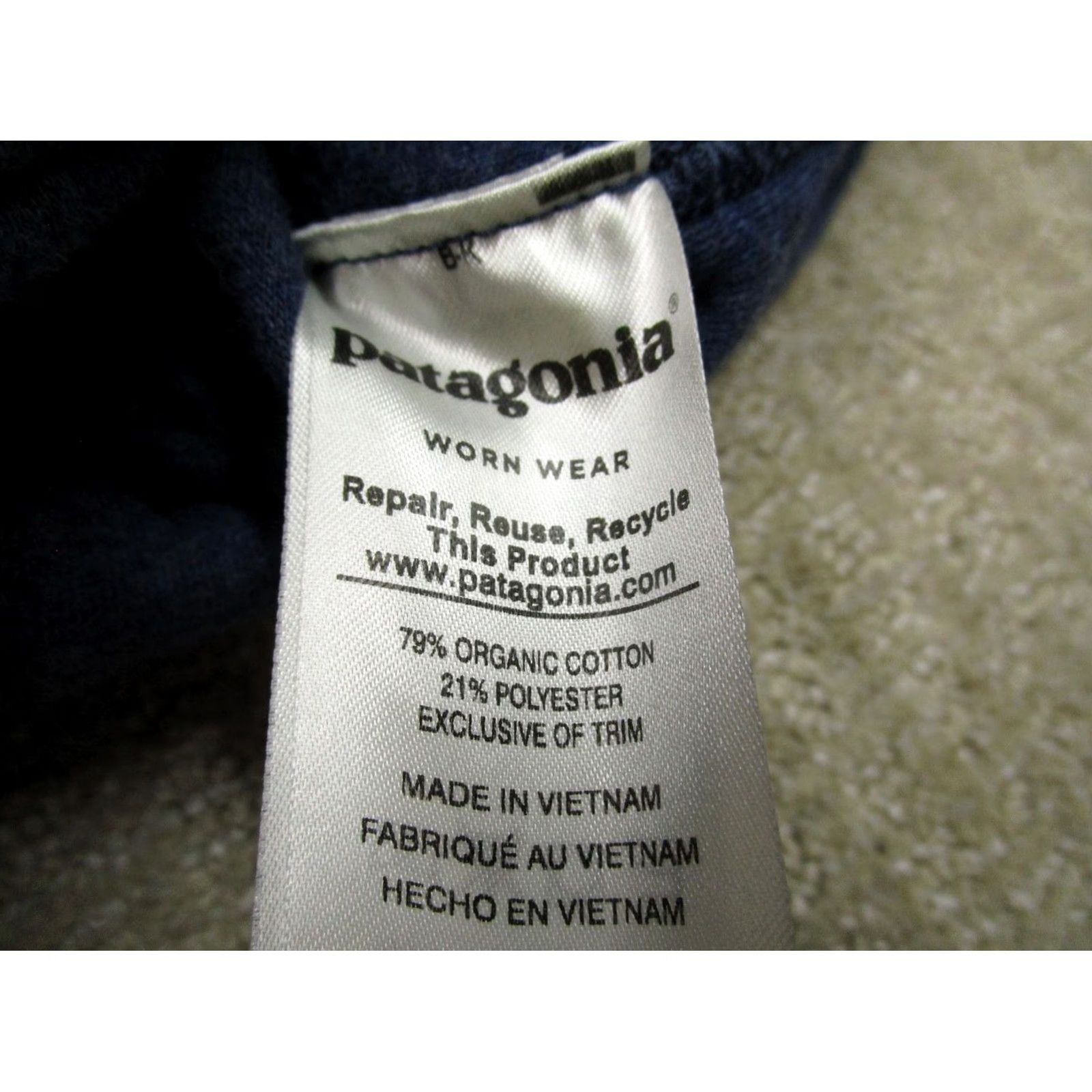 Patagonia Patagonia Hoodie Women Medium Blue Quilted Full Zip Logo Outdoor Cotton Size M / US 6-8 / IT 42-44 - 7 Thumbnail