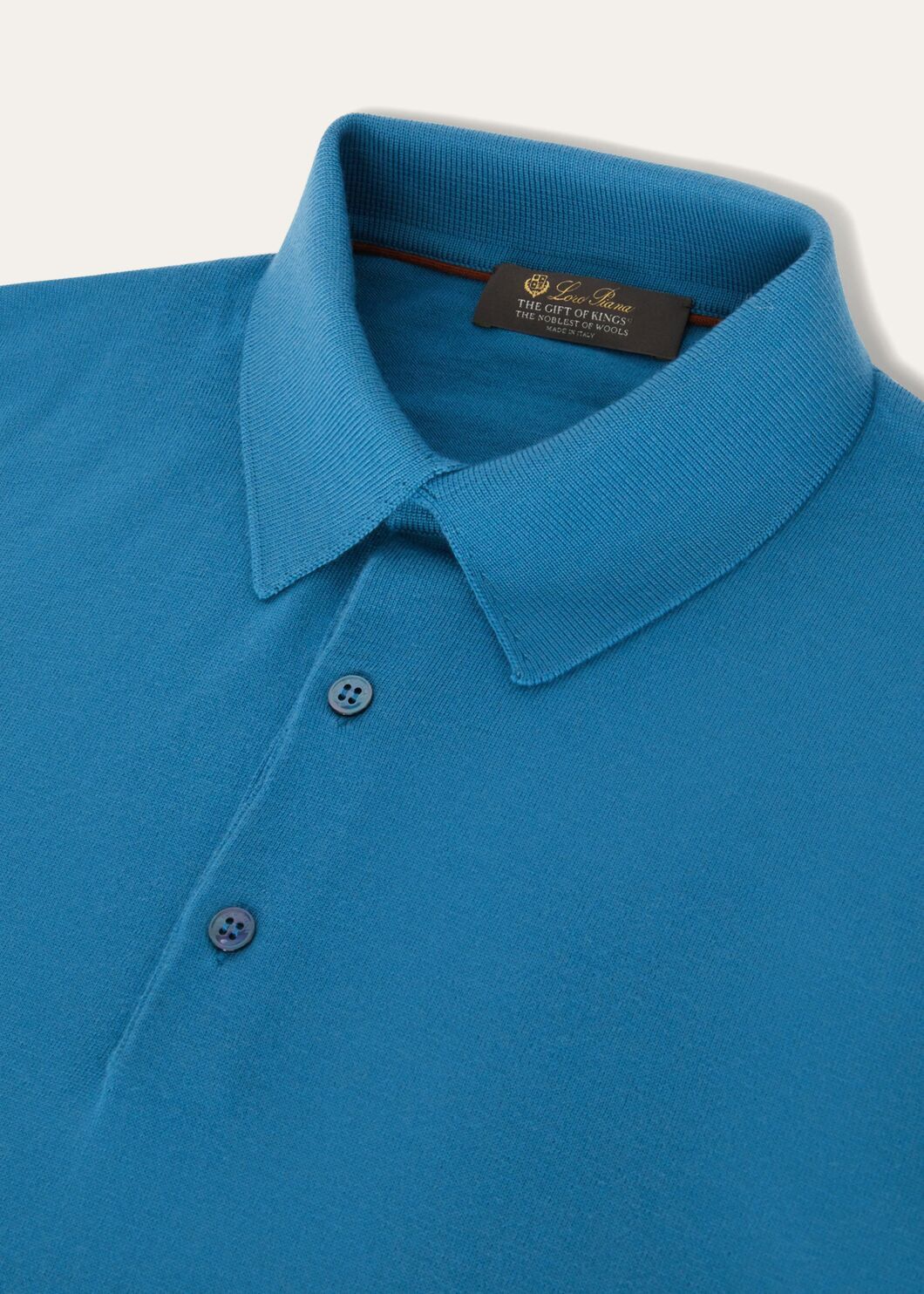 Loro Piana o1loc1c1224 Long-Sleeved Polo Shirt in Blue Size US S / EU 44-46 / 1 - 3 Thumbnail